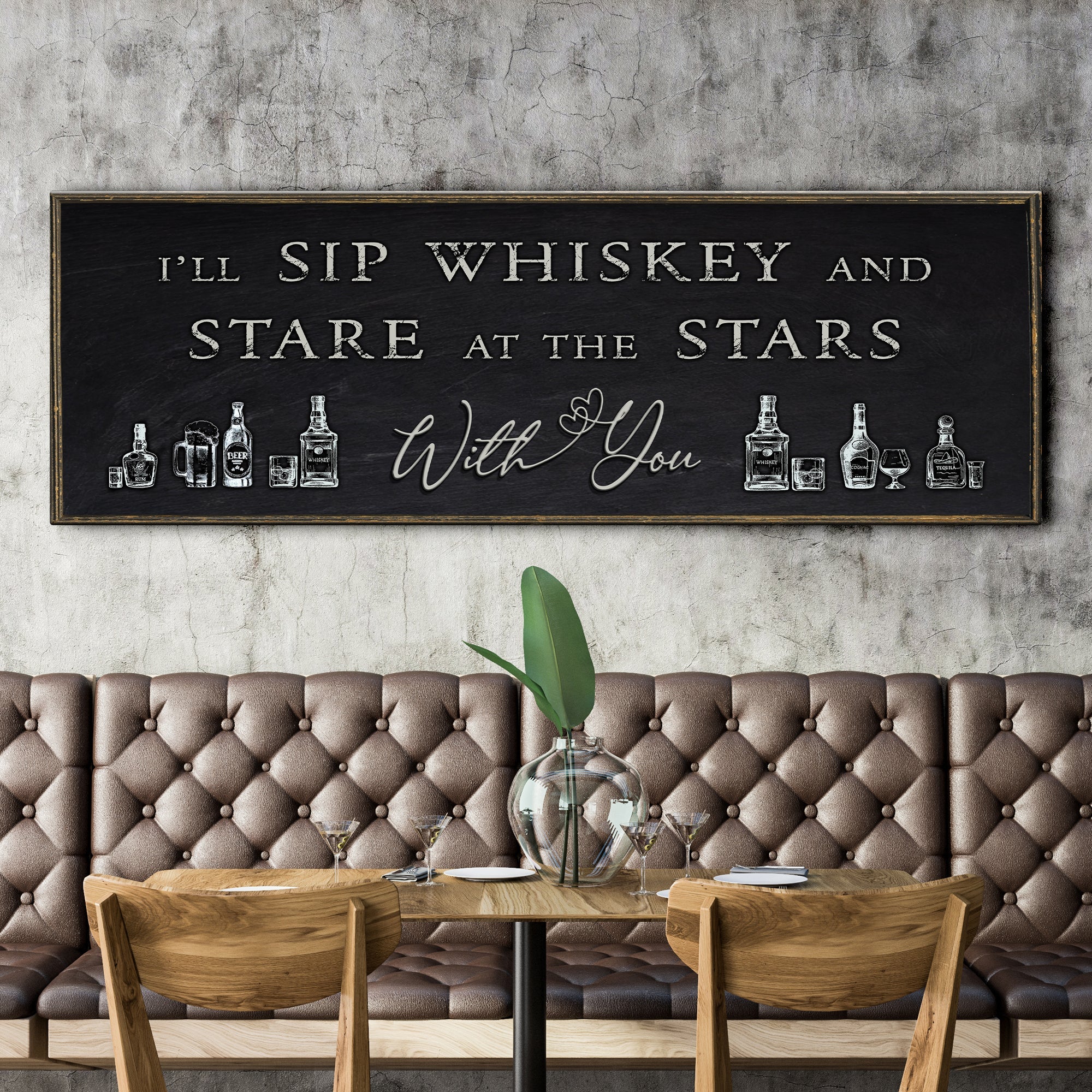 Sip Whiskey With You Bar Sign II on sale at MyriadMart