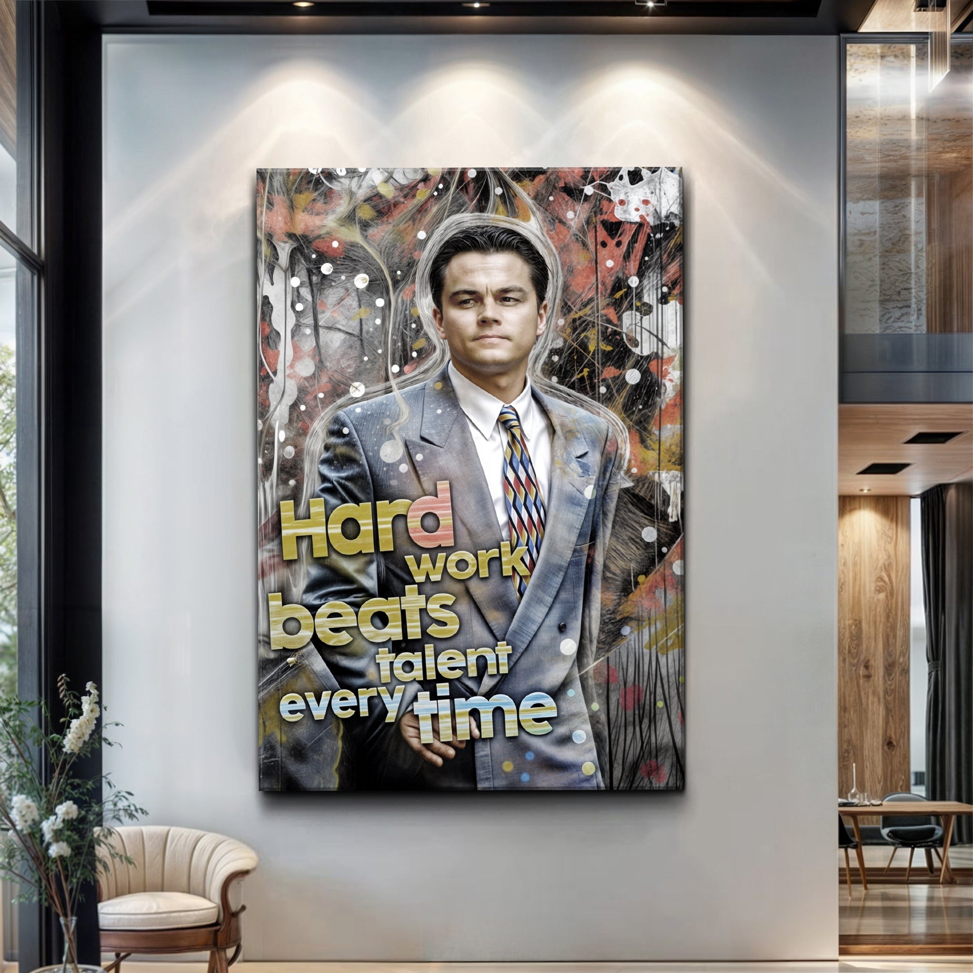 Hard Work Beats Talent Every Time Motivational Wall Sign on sale at MyriadMart