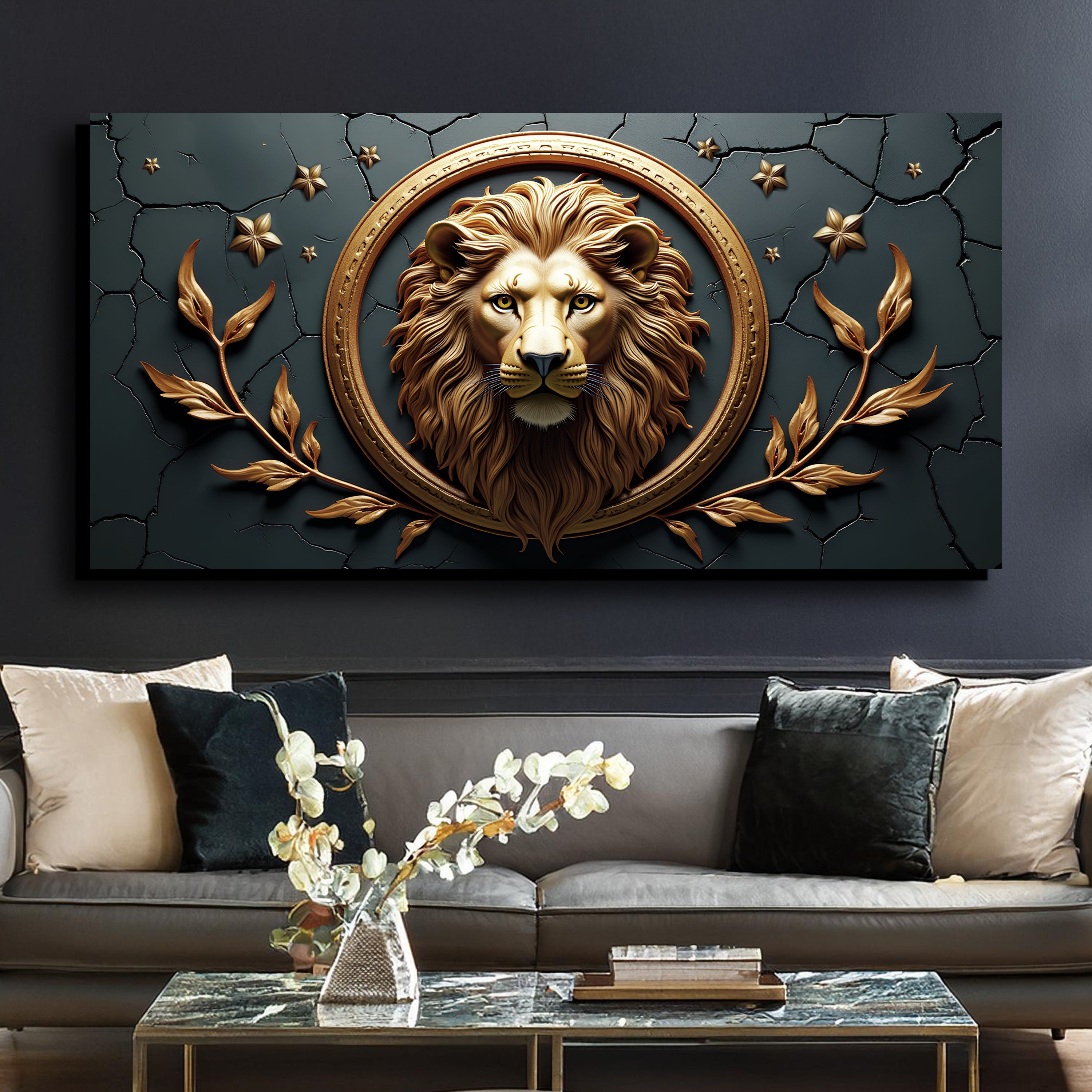 3D Majestic Lion Wall Art on sale at MyriadMart