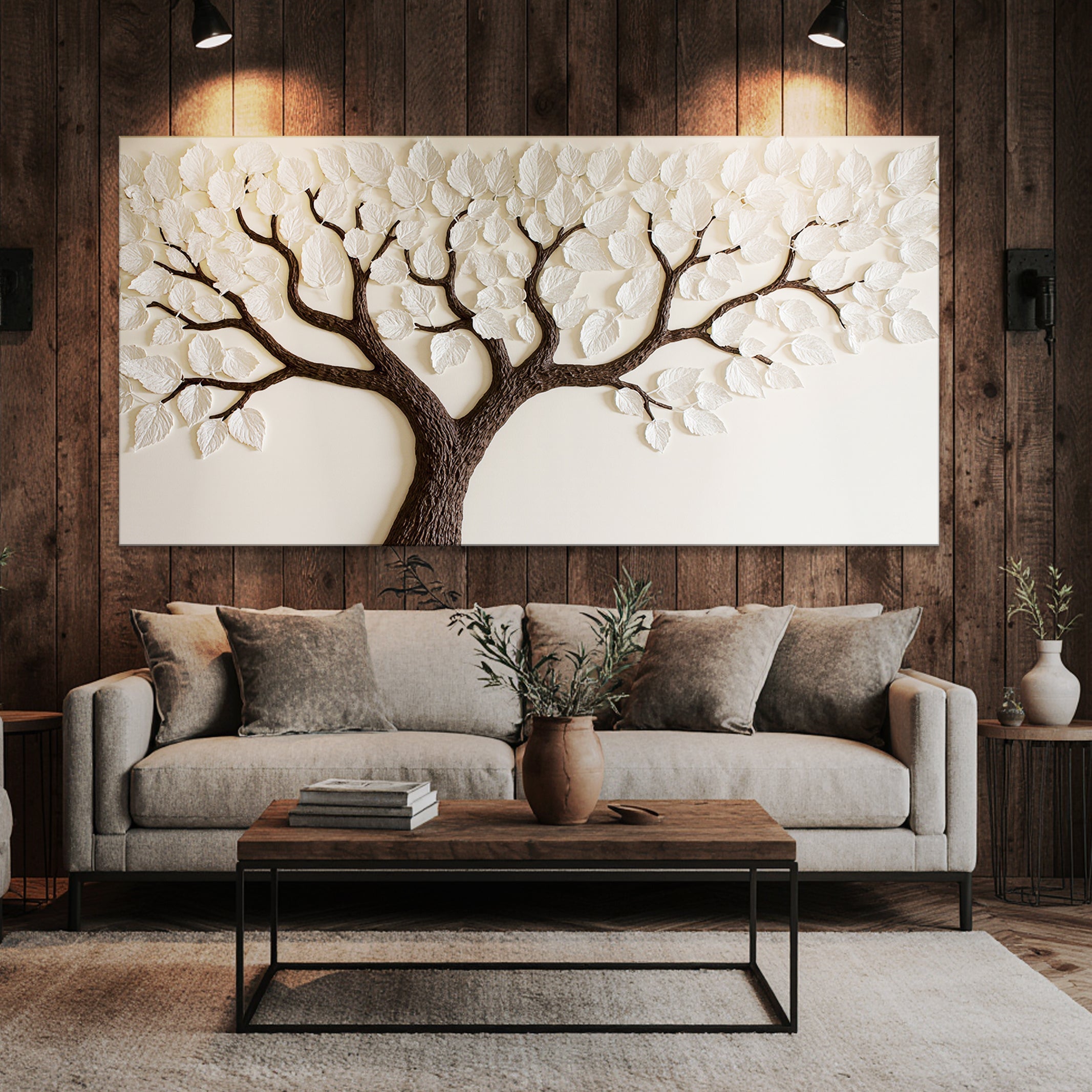 Ivory Canopy Tree Wall Art on sale at MyriadMart