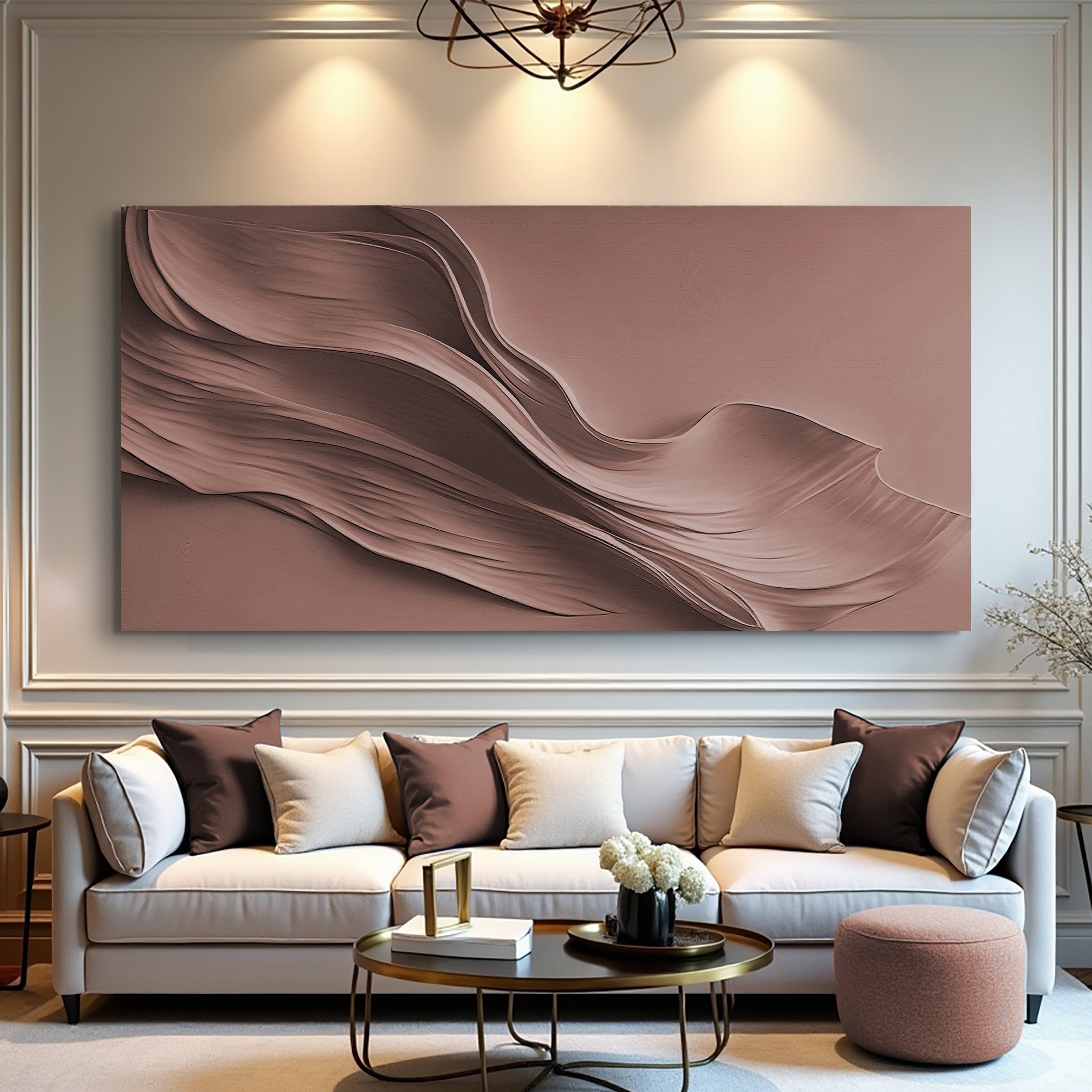 Warm Terracotta Minimalist Wall Art on sale at MyriadMart