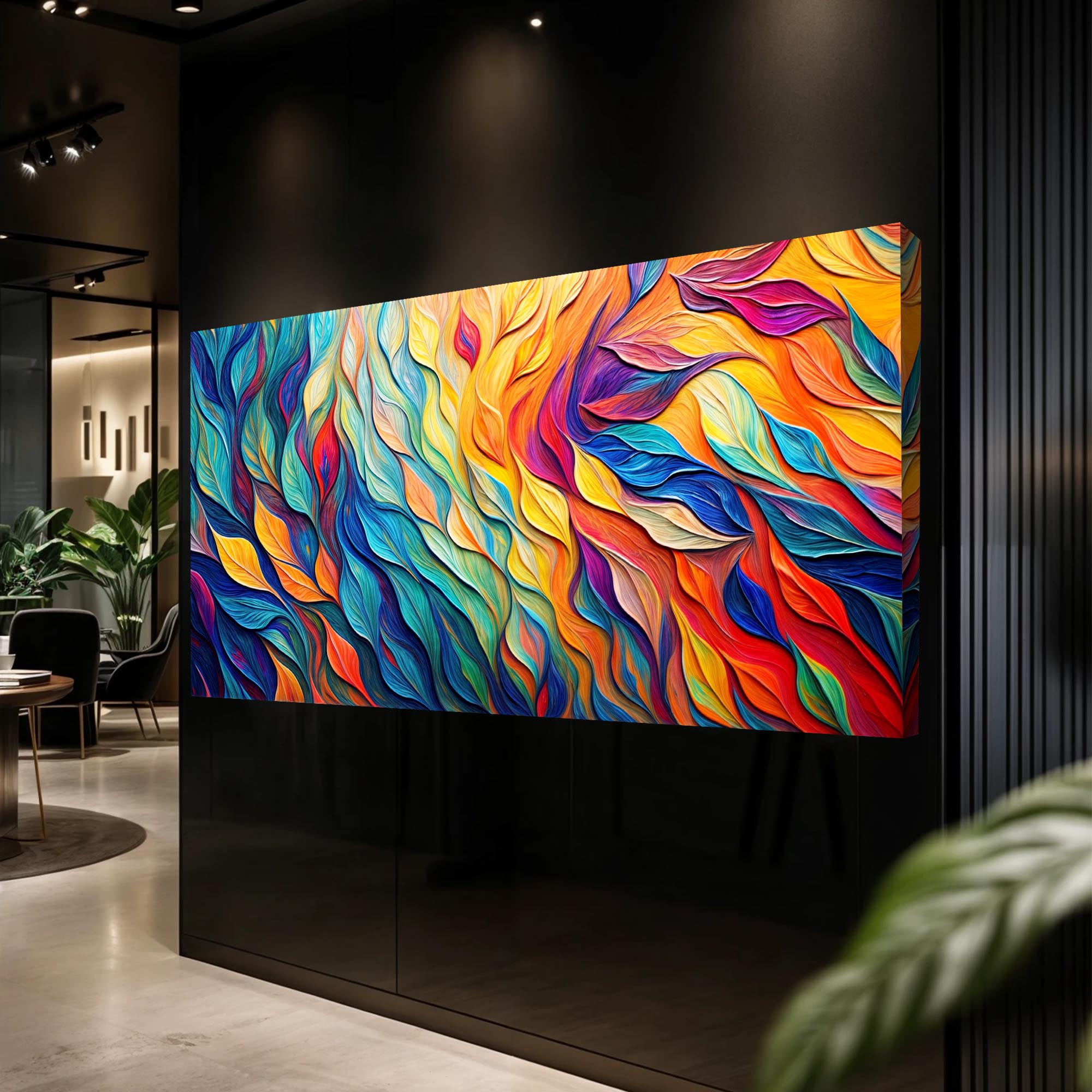 Chroma Whispers Impasto Wall Art on sale at MyriadMart