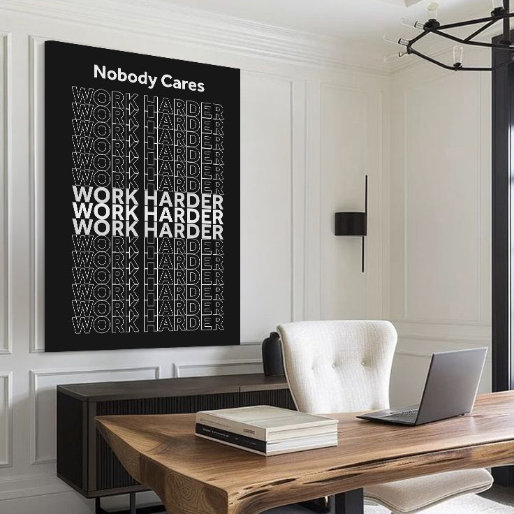 Work Harder Motivational Wall Sign on sale at MyriadMart