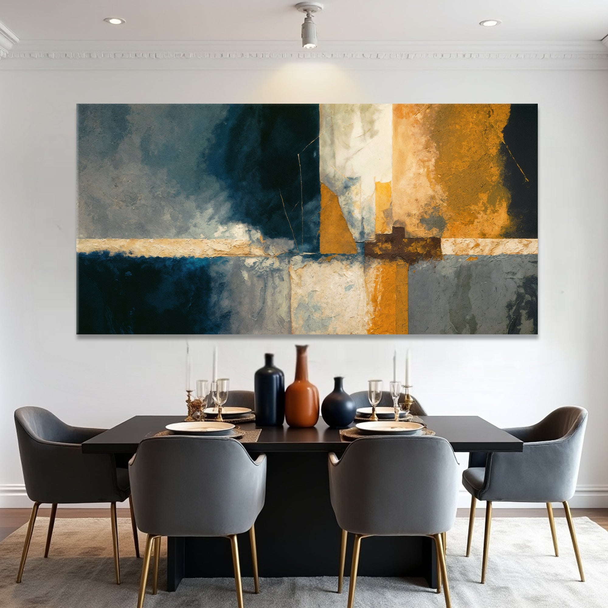 Abstract Geometric Lines Wall Art on sale at MyriadMart