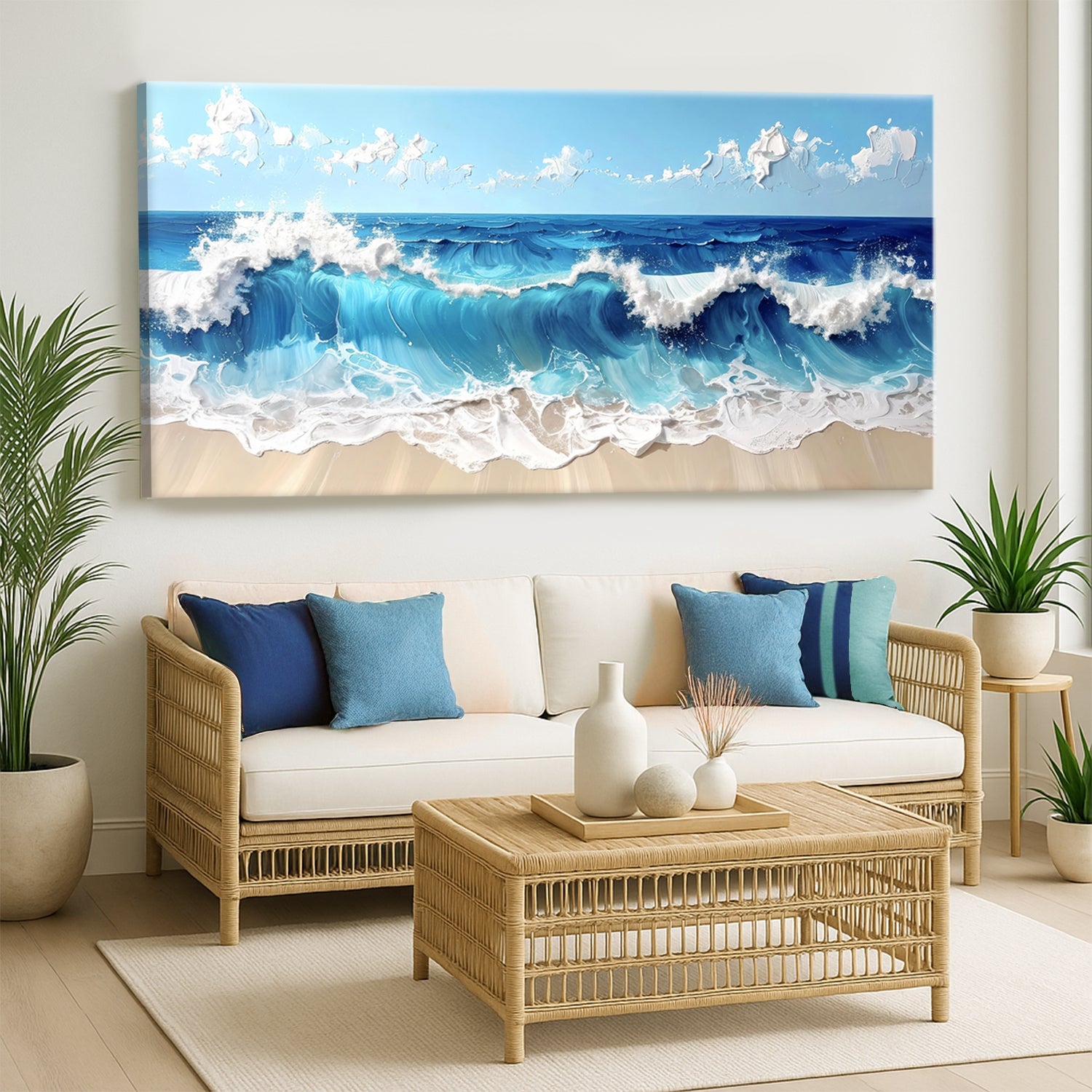 Serene Ocean Wave Coastal Wall Art II on sale at MyriadMart