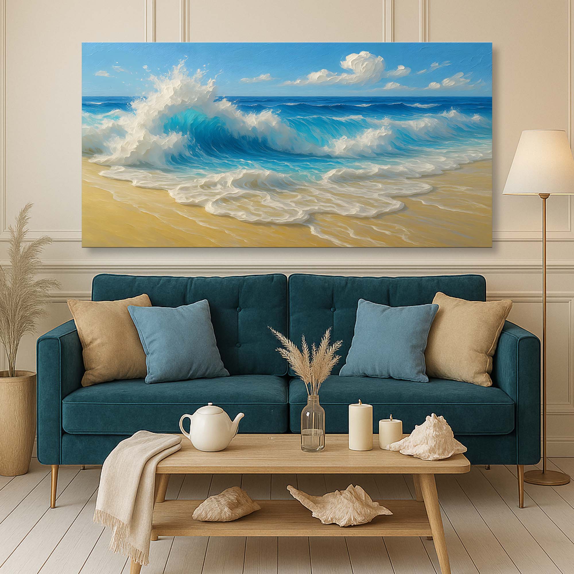 Serene Ocean Wave Coastal Wall Art V on sale at MyriadMart