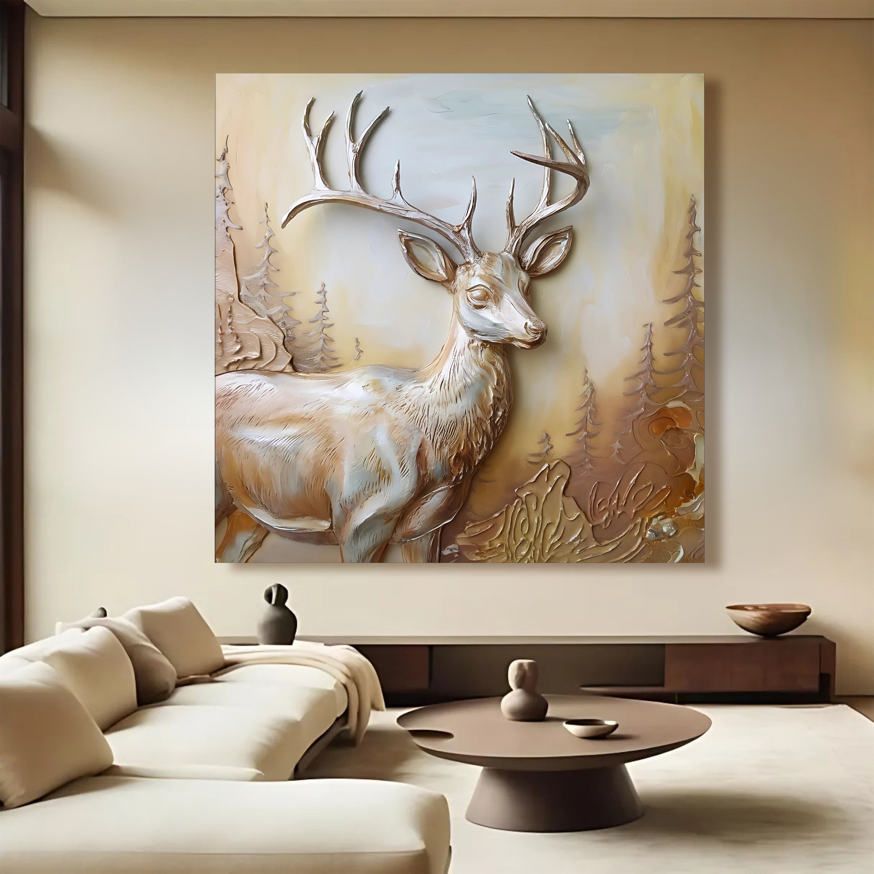 3D Deer Wall Art on sale at MyriadMart