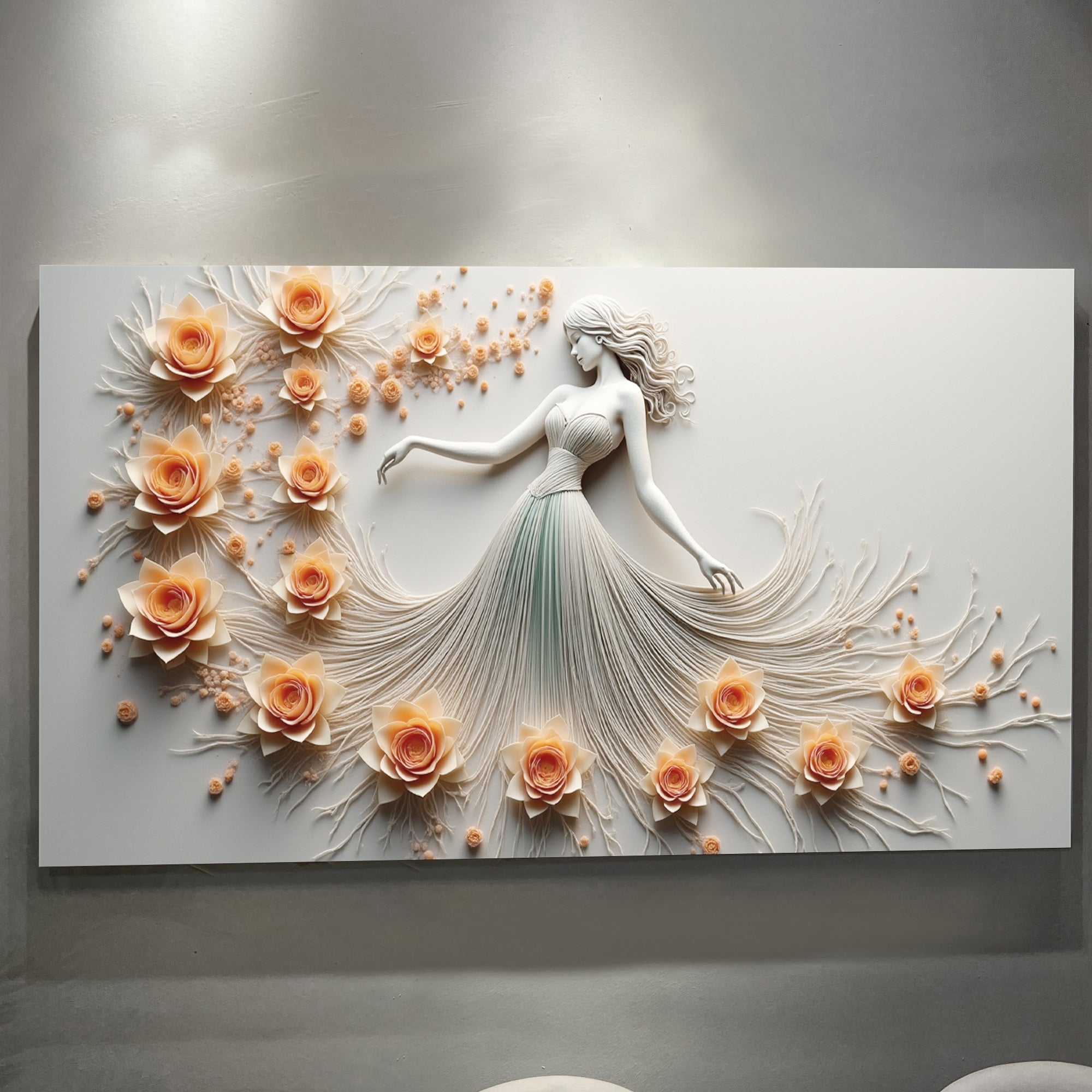 Modern Minimalist Woman Dance Wall Art on sale at MyriadMart