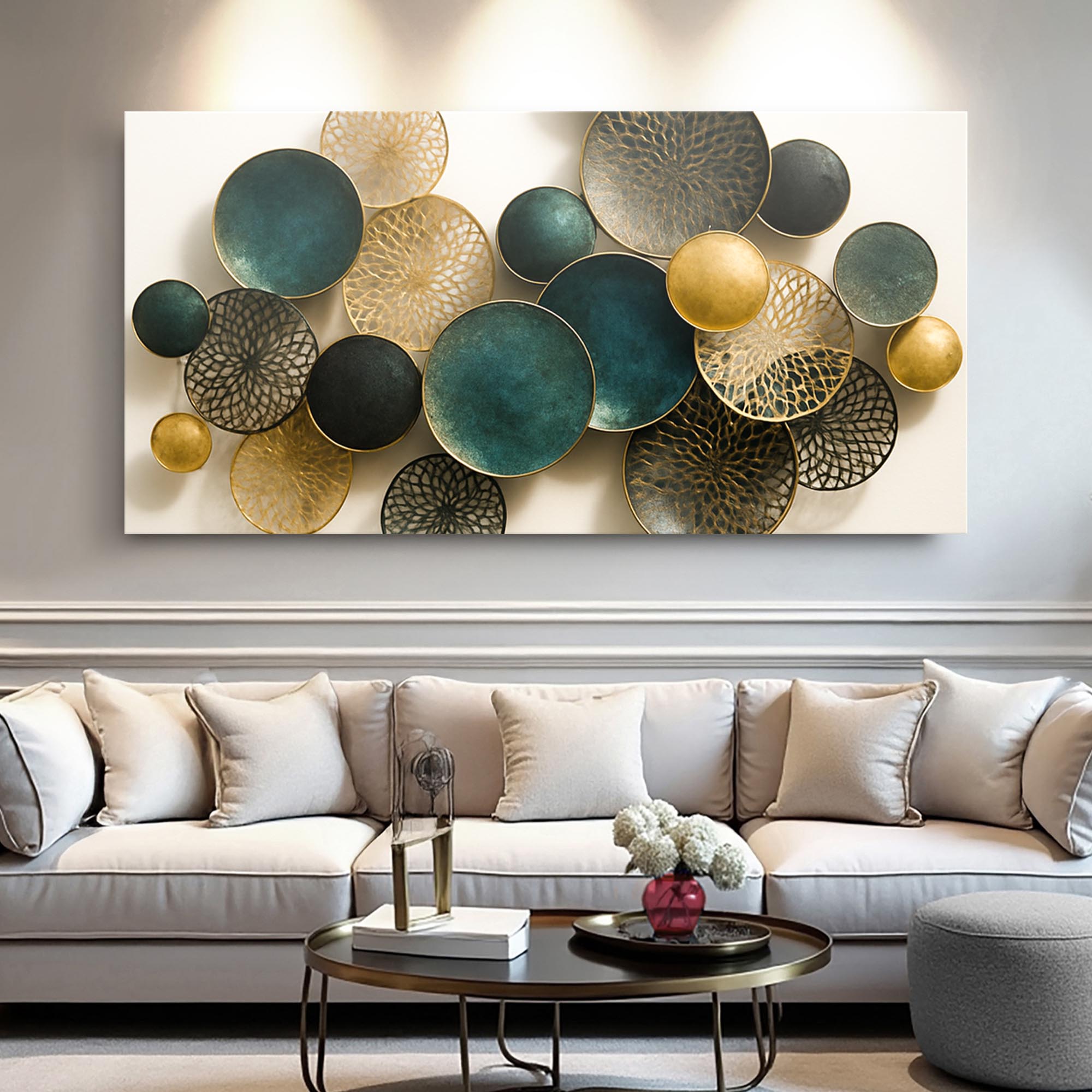 Lotus Leaf Abstract Wall Art VIII on sale at MyriadMart
