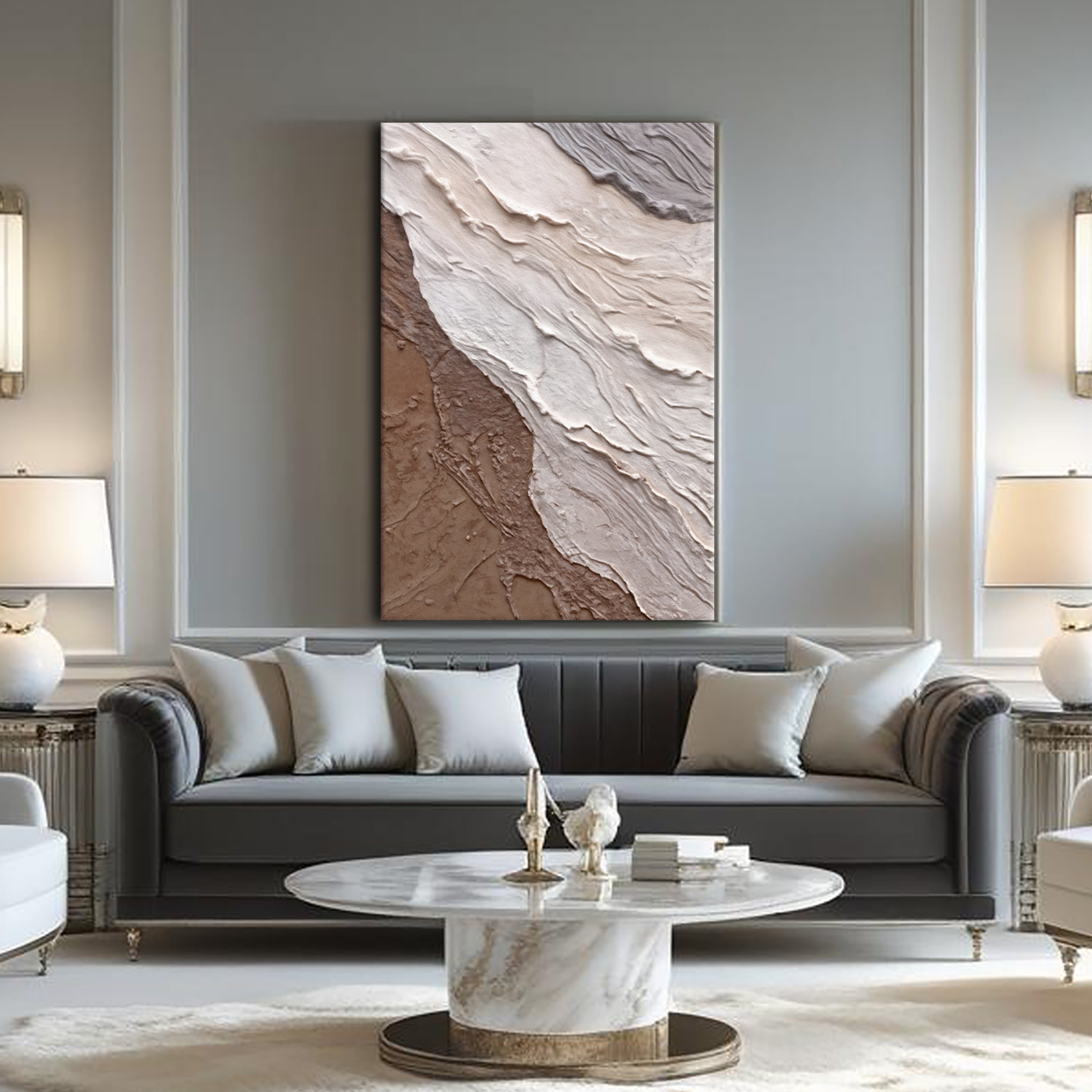 Abstract Earthy Waves Wall Art on sale at MyriadMart