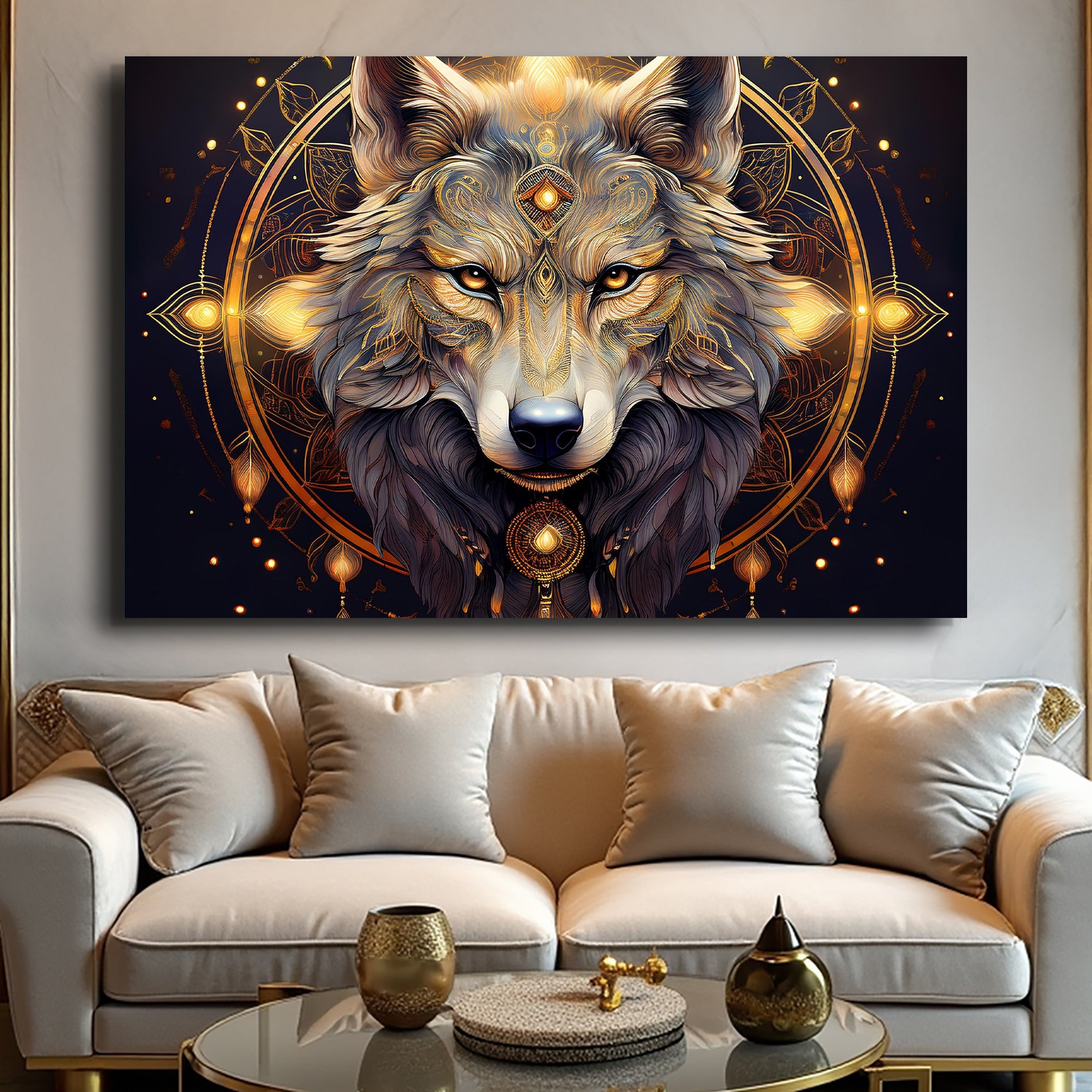 Wolf Head Wall Art on sale at MyriadMart