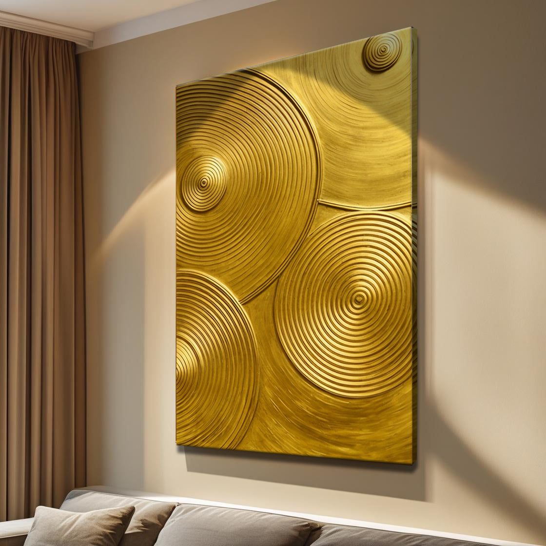 Gold Symphony Wall Art on sale at MyriadMart