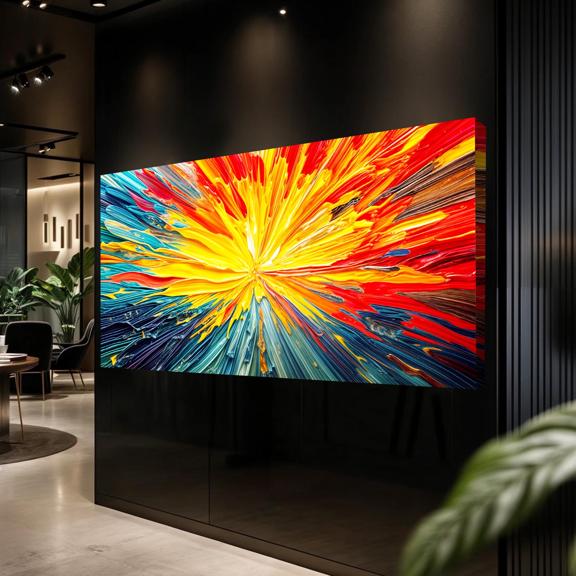 Solar Flare Impasto Wall Art on sale at MyriadMart