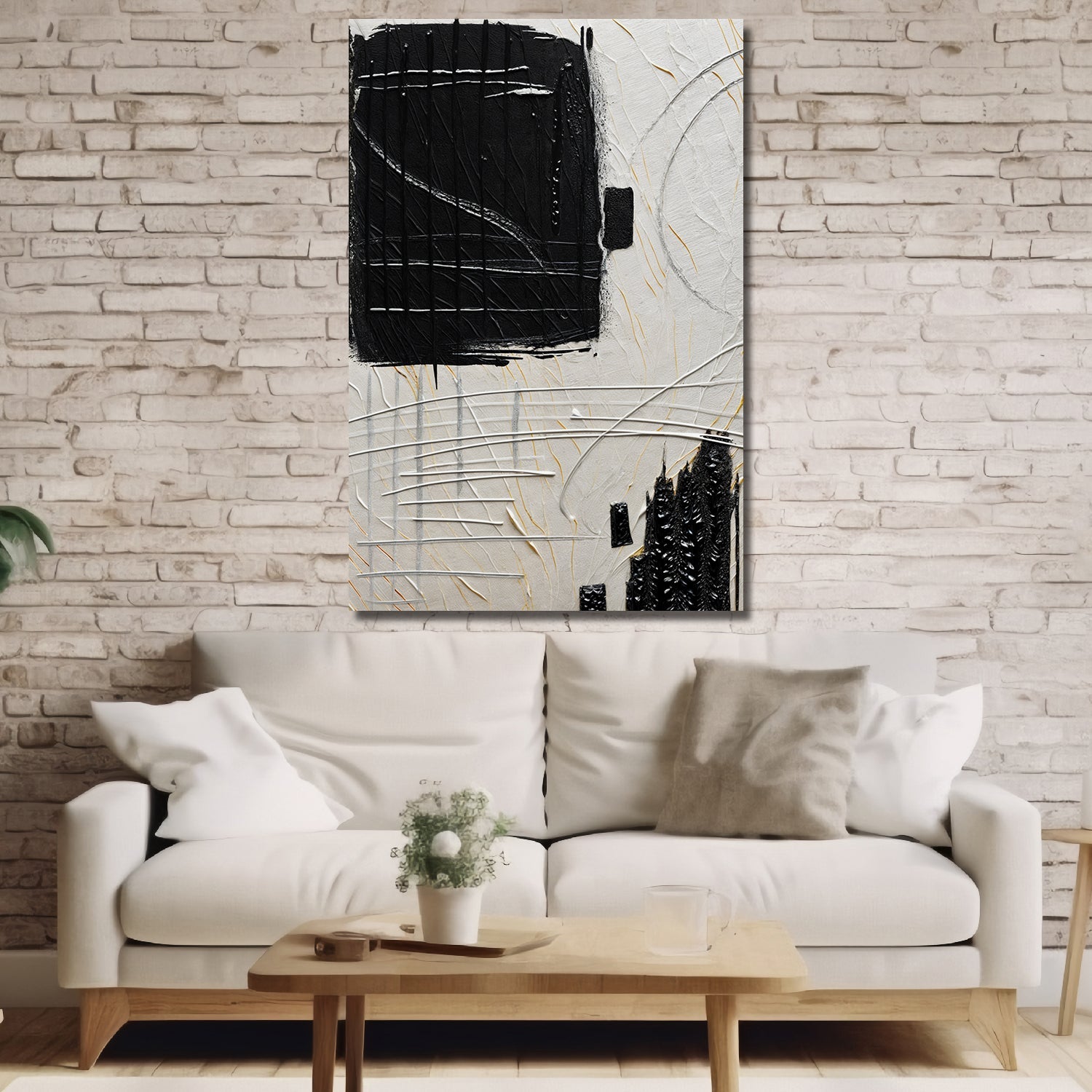 Black and Beige Wall Art on sale at MyriadMart