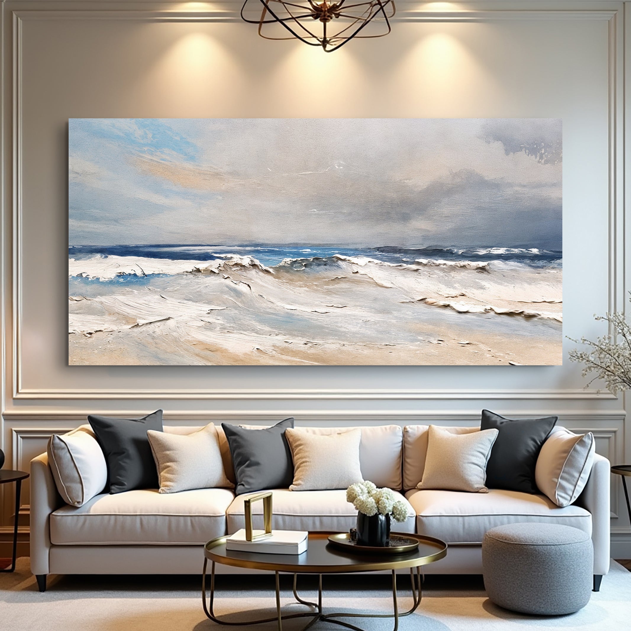 Serene Ocean Wave Coastal Wall Art IX on sale at MyriadMart