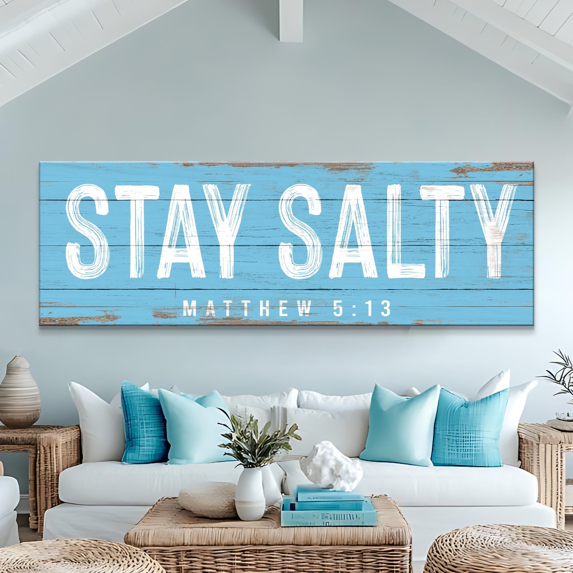 Stay Salty Coastal Sign IV on sale at MyriadMart