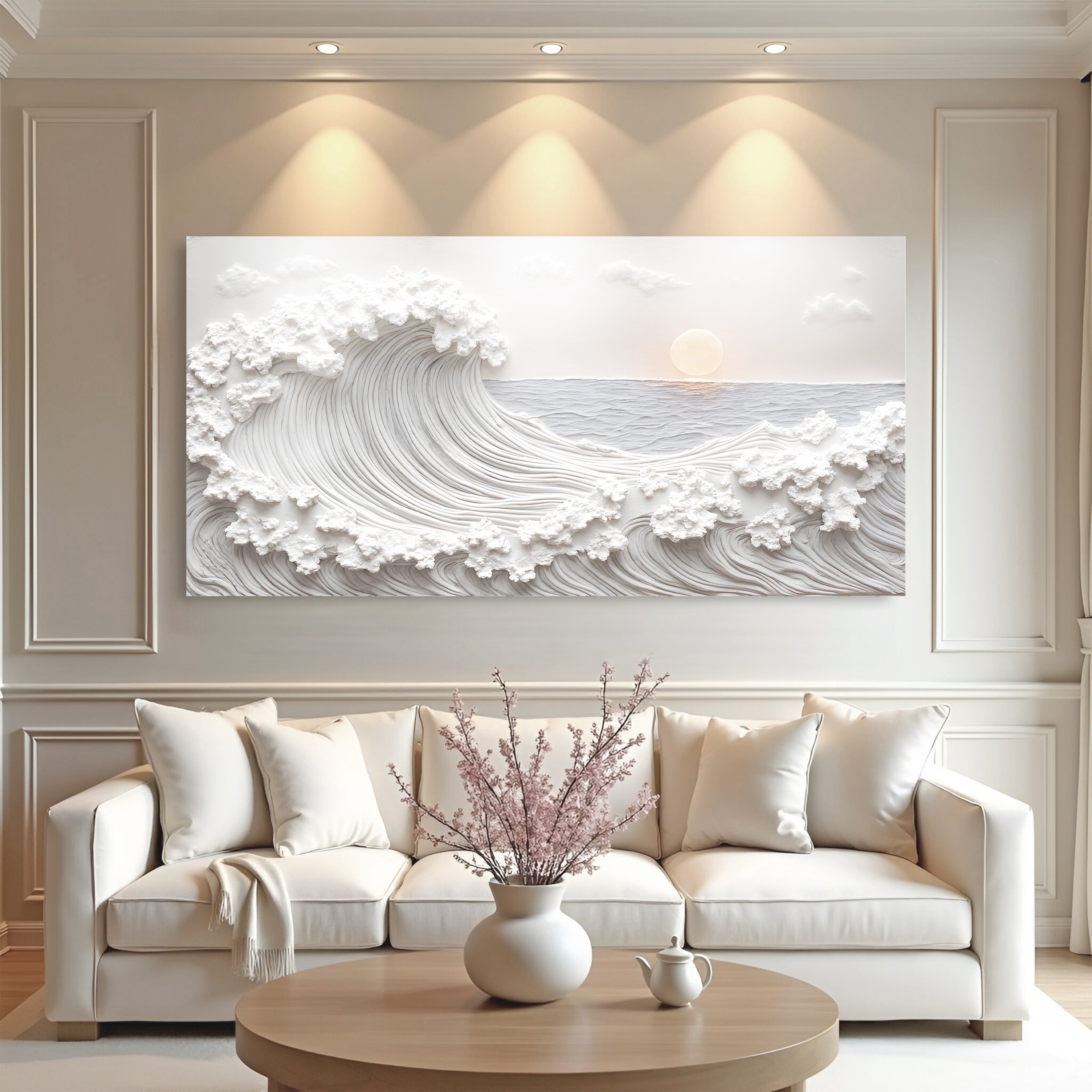 Ocean Waves Abstract Wall Art on sale at MyriadMart
