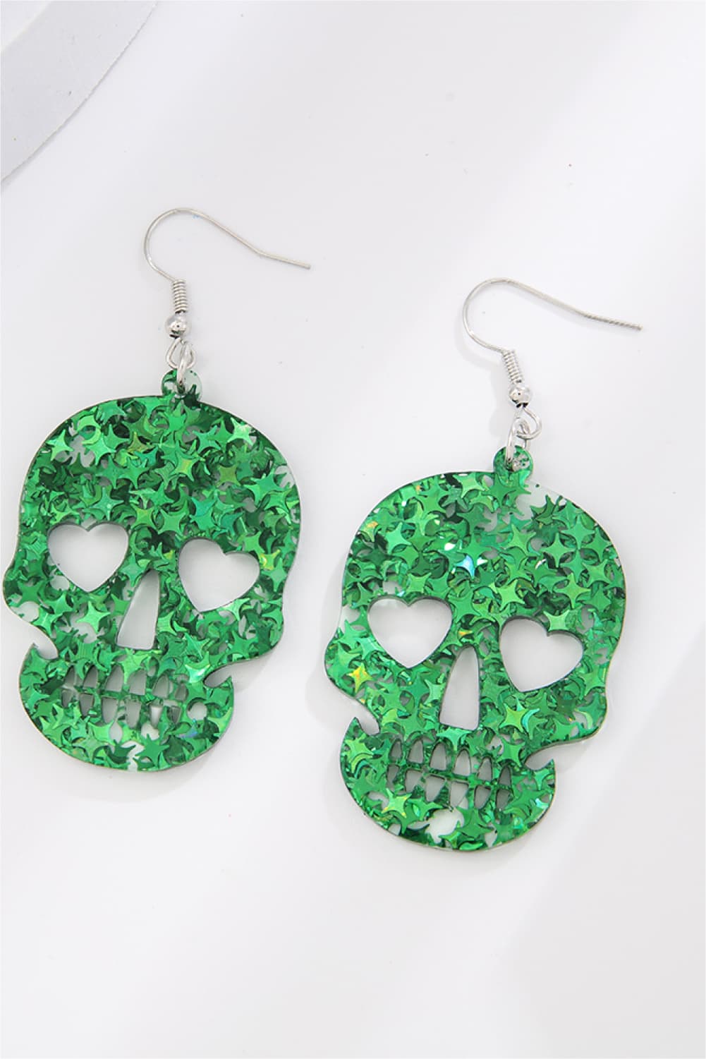 Acrylic Skull Drop Earrings - MyriadMart