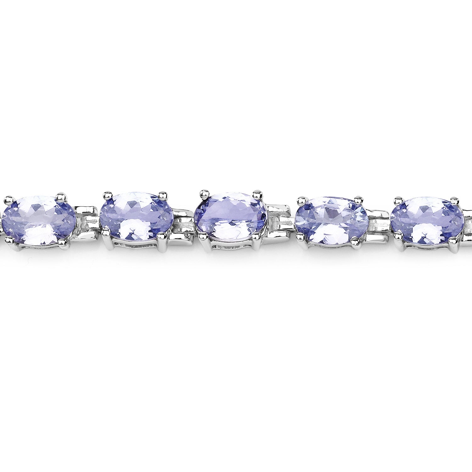 9.68 Carat Genuine Tanzanite .925 Sterling Silver Bracelet on sale at MyriadMart