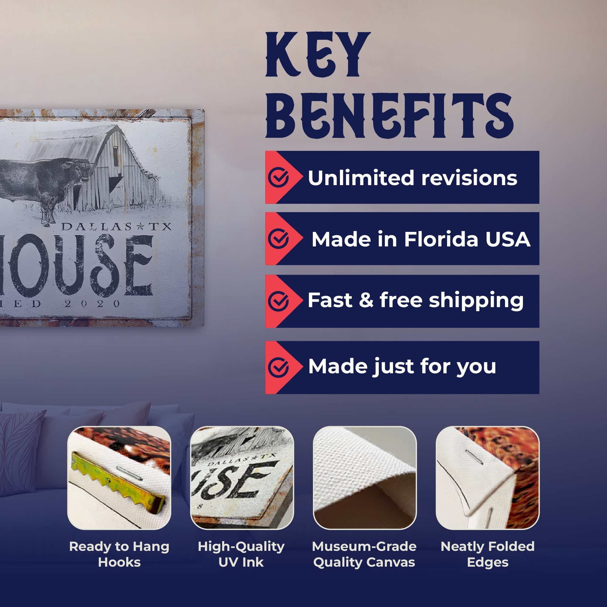 Rustic Farmhouse Sign on sale at MyriadMart