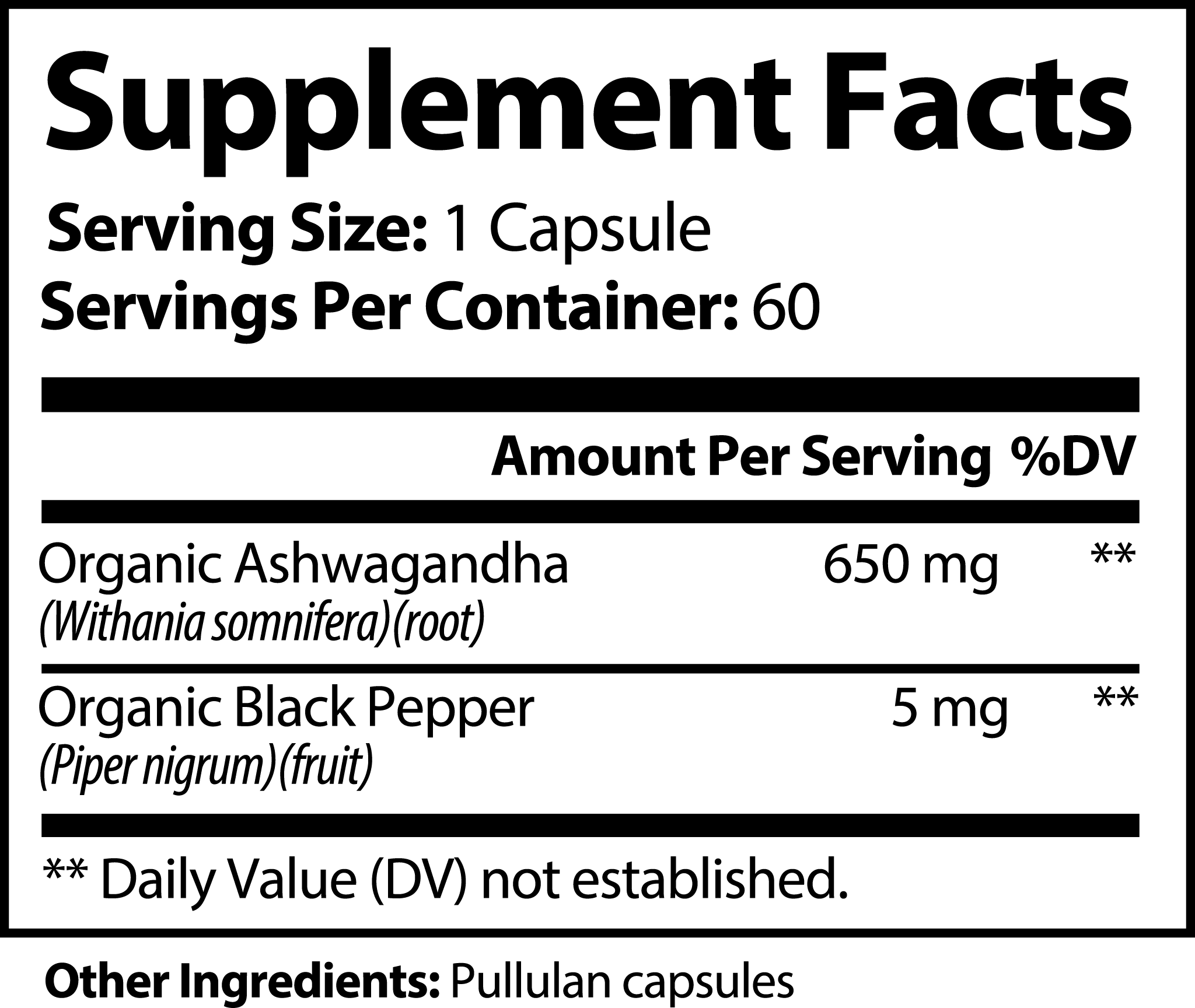 Ashwagandha (1300mg) - MyriadMart