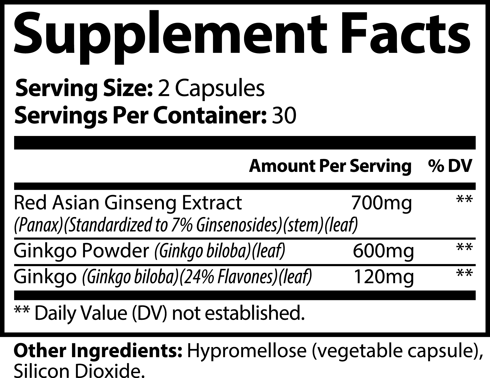 Ginkgo Biloba + Ginseng - MyriadMart