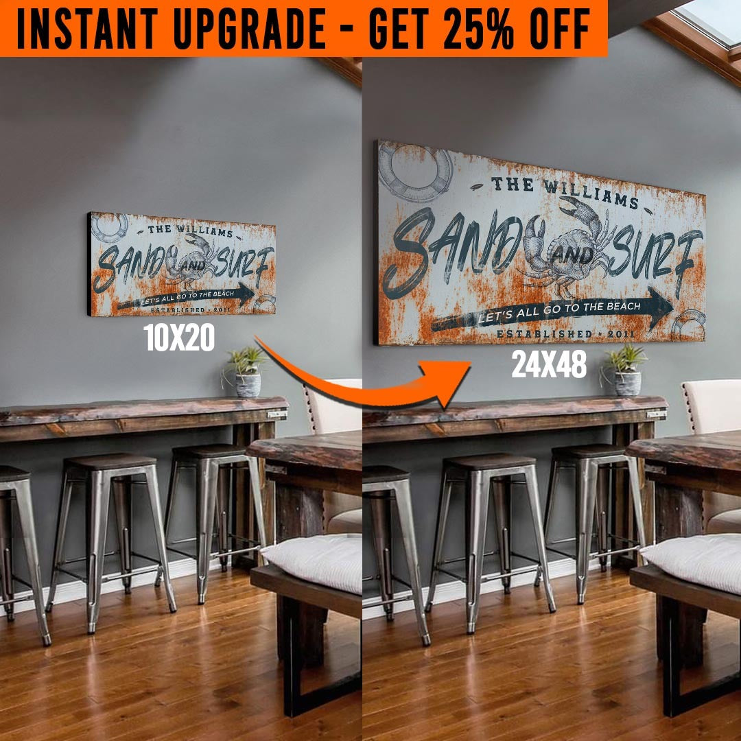 Upgrade Your 'Sand & Surf' Style 3 Canvas To 24x48 Inches on sale at MyriadMart