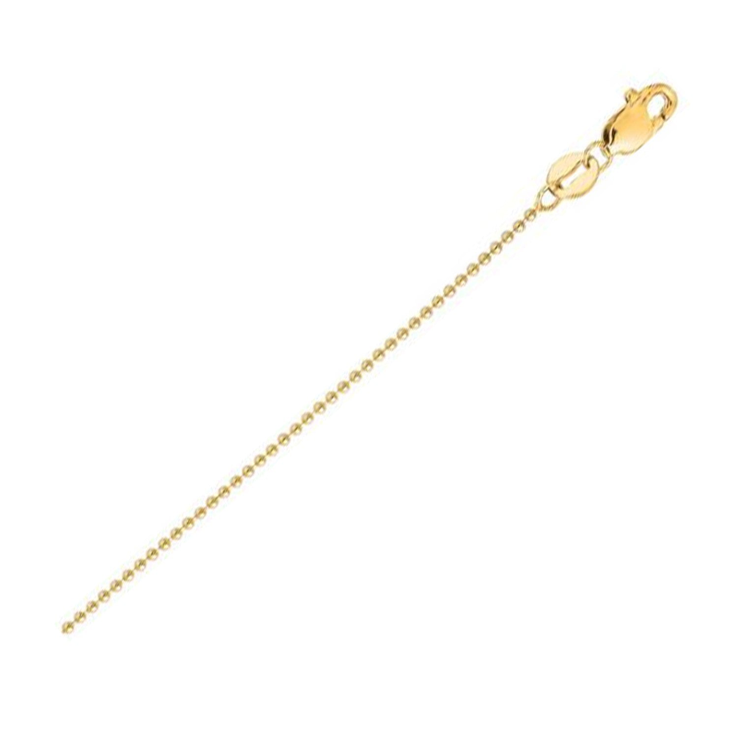 14k Yellow Gold Bead Chain 2.50 mm on sale at MyriadMart