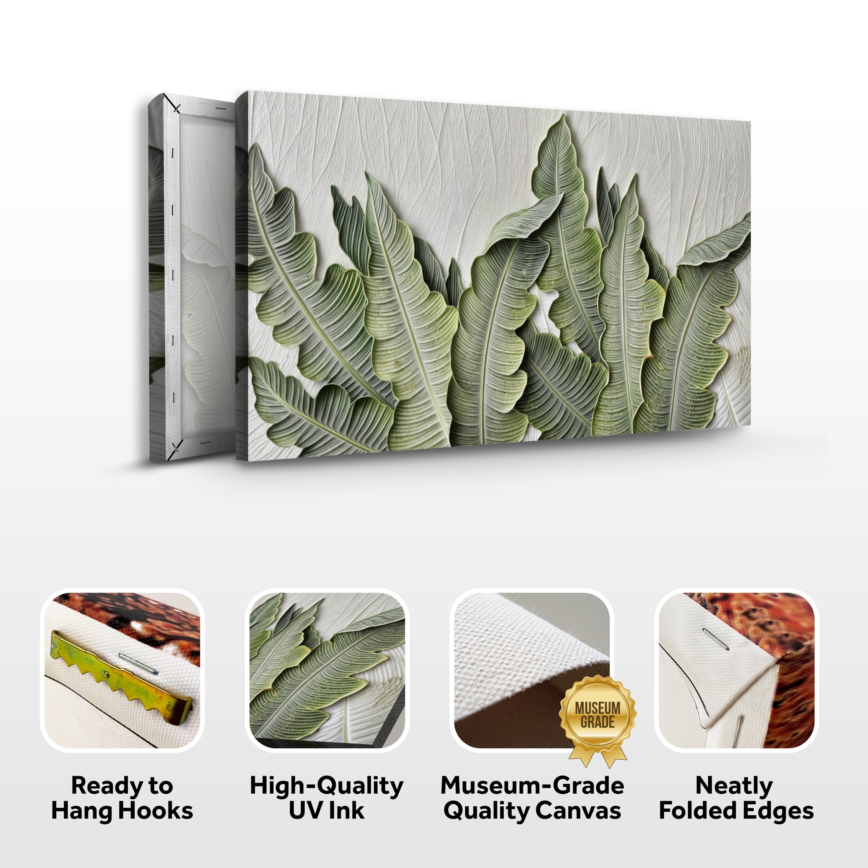 Modern Serene Leaves Wall Art on sale at MyriadMart