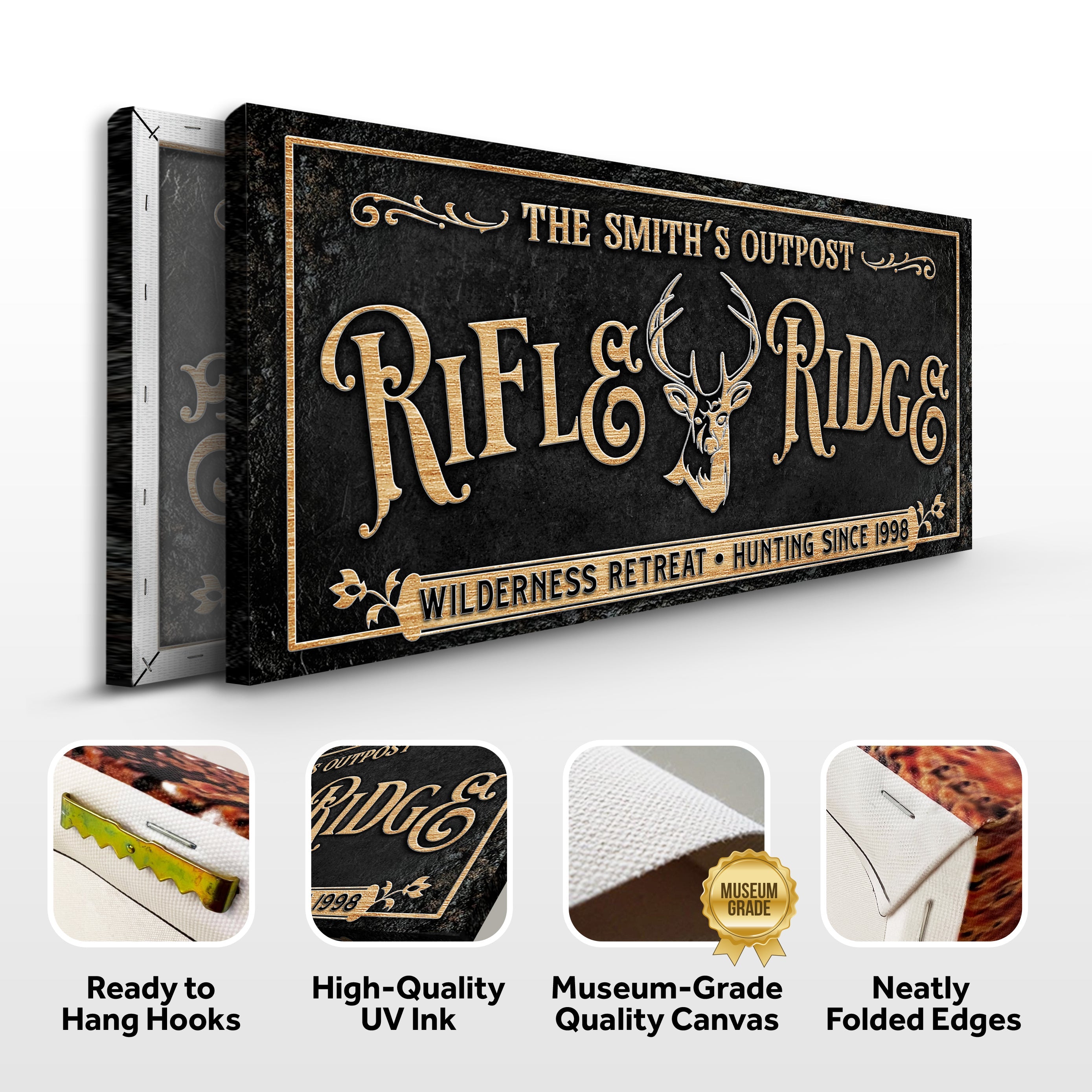 Personalized Rifle Ridge Family Sign on sale at MyriadMart