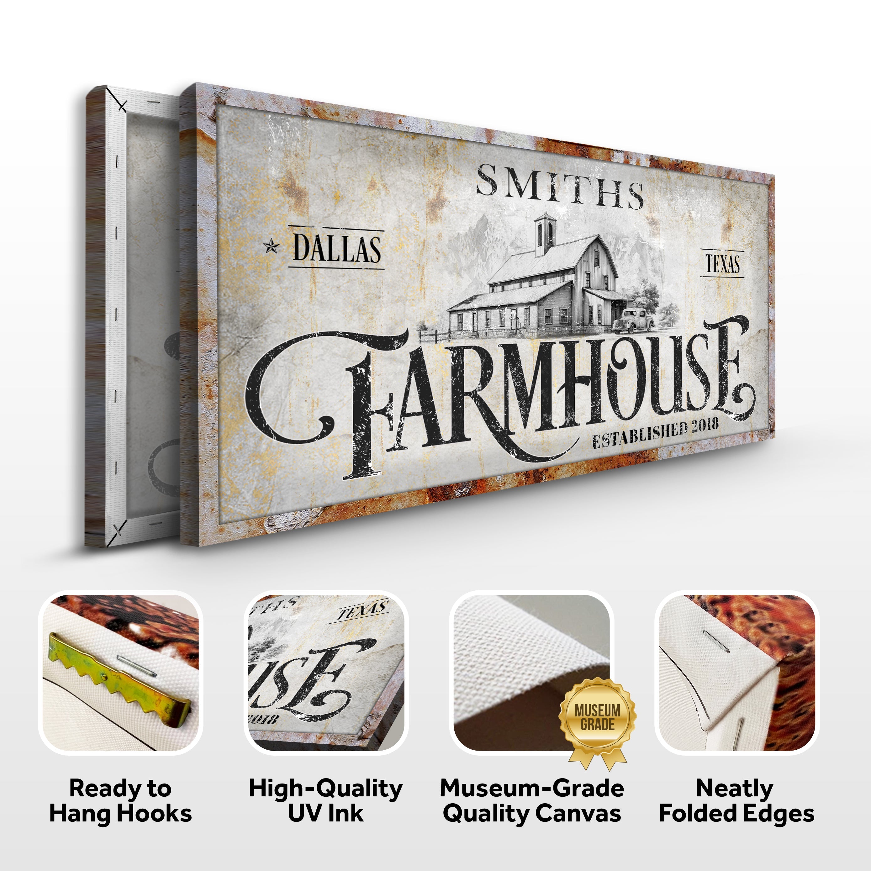 Rustic Vintage Farmhouse Sign on sale at MyriadMart