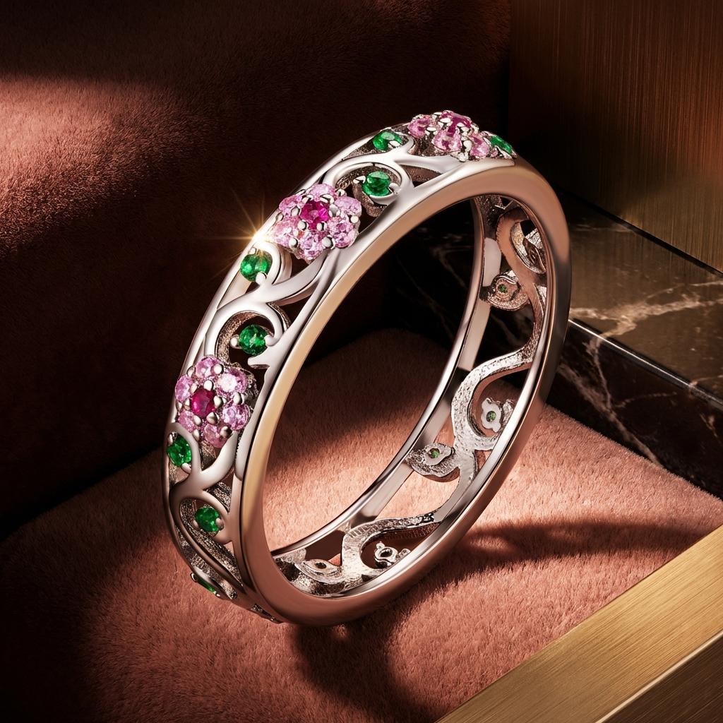 925 Sterling Silver Ring with Pavé Setting CZ - Size 6.0 on sale at MyriadMart