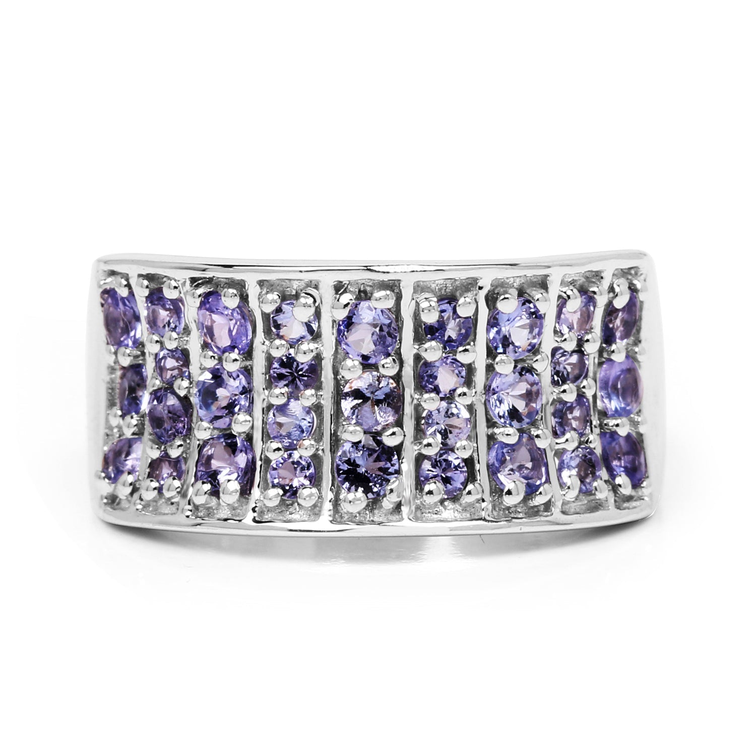 1.23 Carat Genuine Tanzanite .925 Sterling Silver Ring on sale at MyriadMart