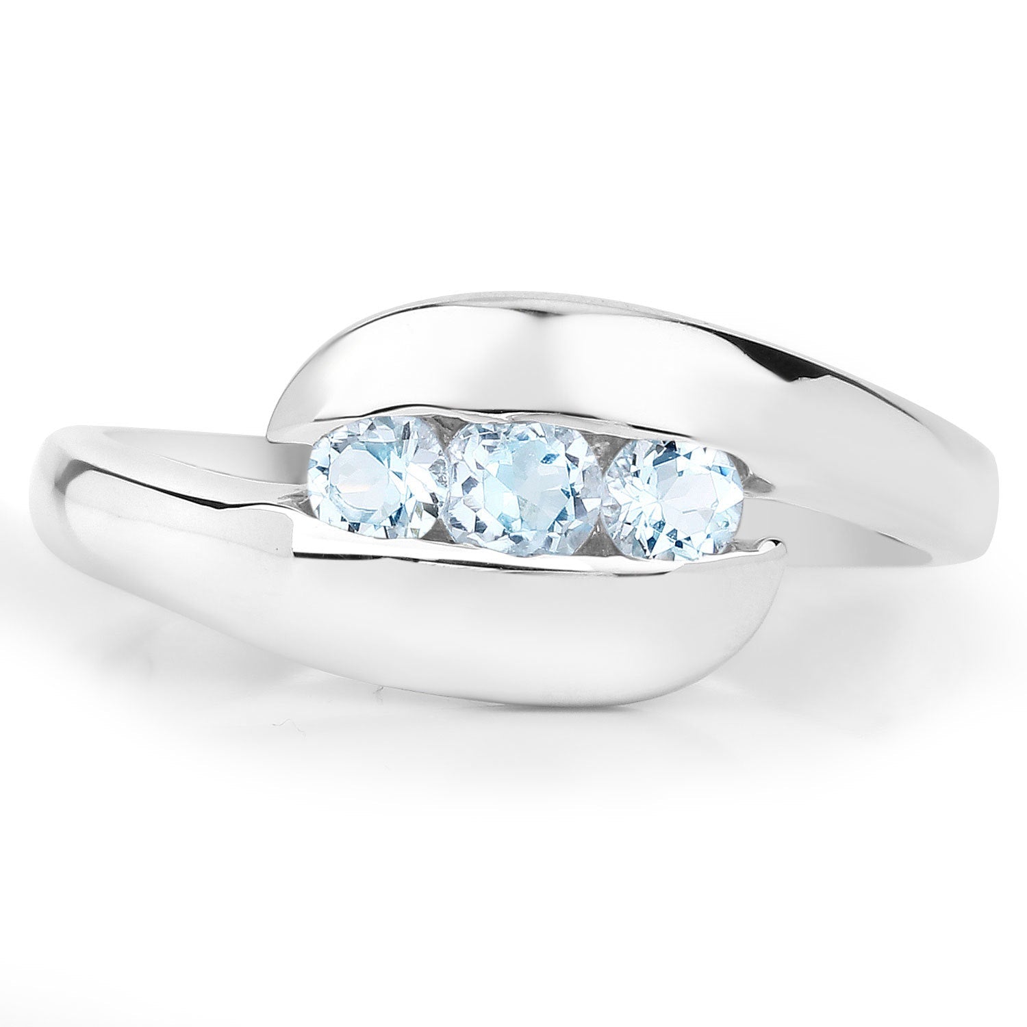 0.74 Carat Genuine Blue Topaz .925 Sterling Silver Ring on sale at MyriadMart