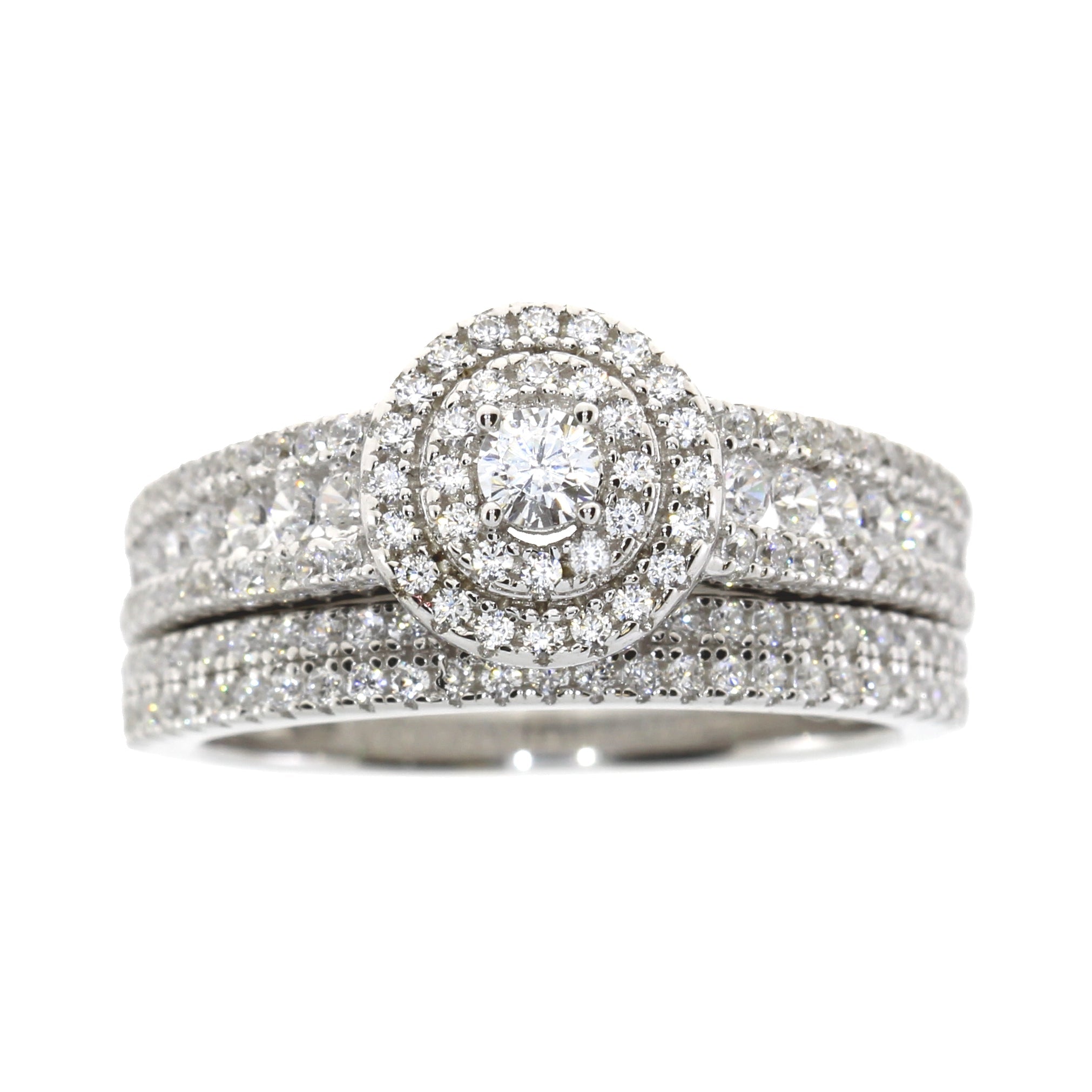 Cubic Zirconia CZ SS Bridal Sterling Silver on sale at MyriadMart