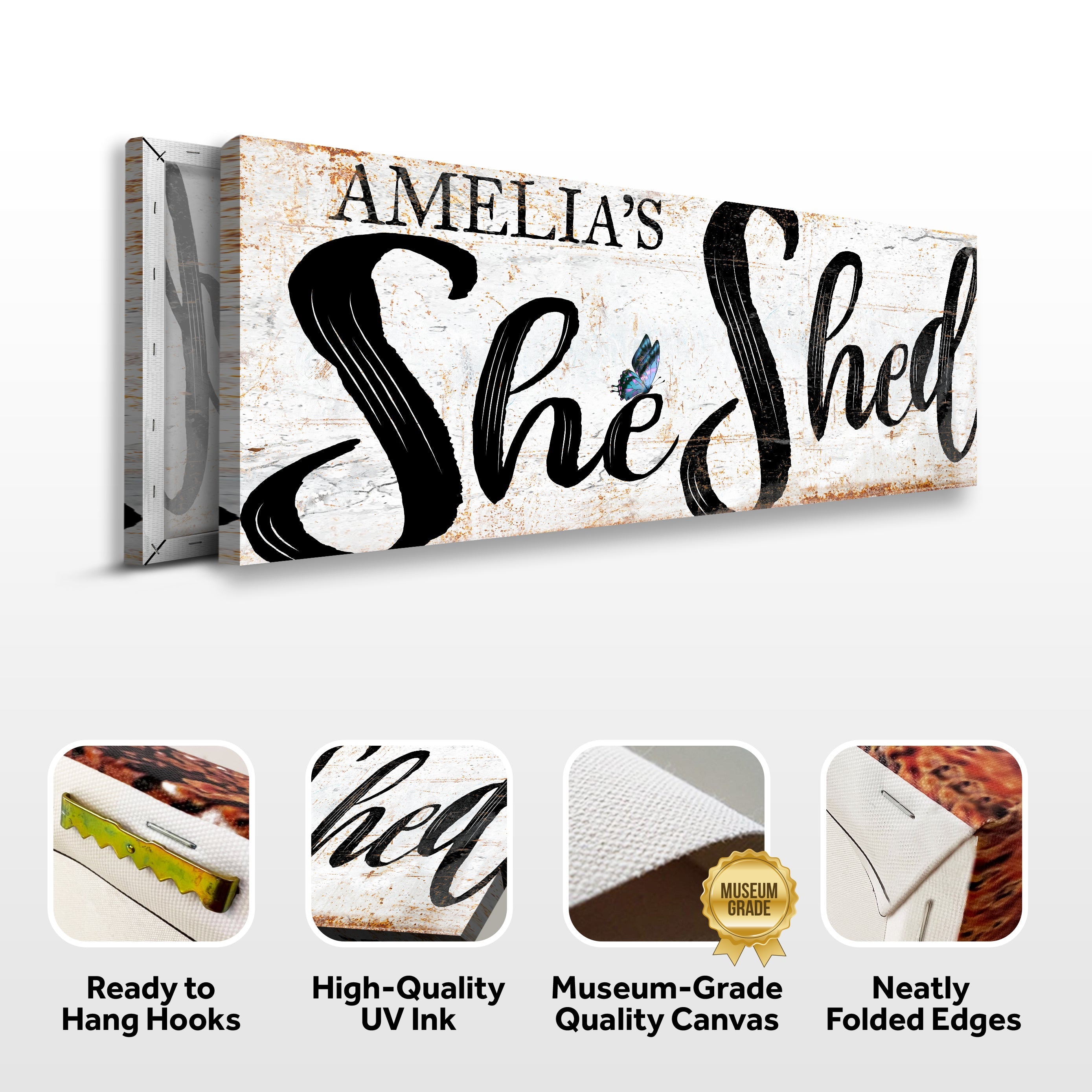 Personalized She Shed Sign VIII on sale at MyriadMart