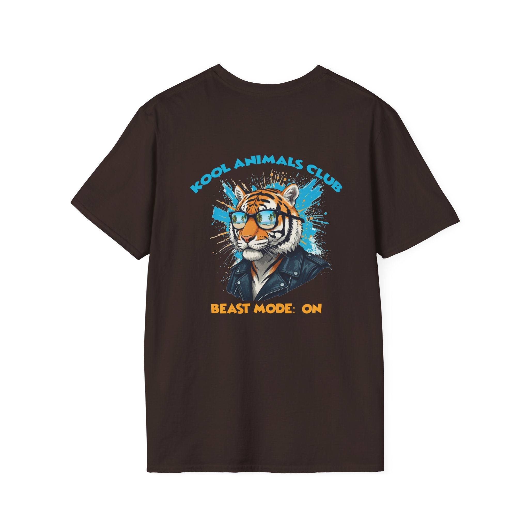 Kool Animals Club Tee, Beast Mode Unisex T-Shirt, Fun Graphic Tee, Animal Lover Gift, Cool Casual Wear, Cool Tiger - MyriadMart
