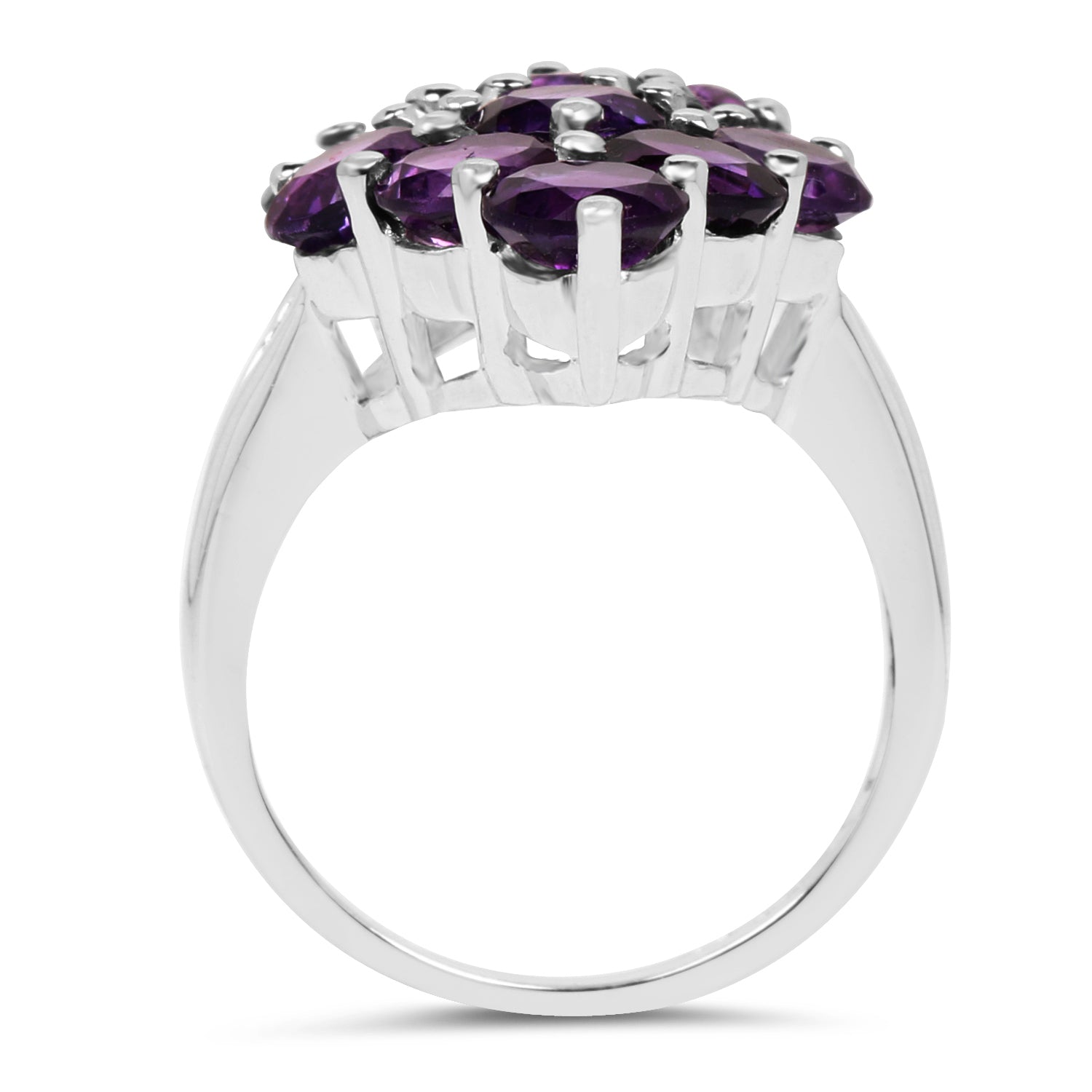 6.78 Carat Genuine Amethyst .925 Sterling Silver Ring on sale at MyriadMart