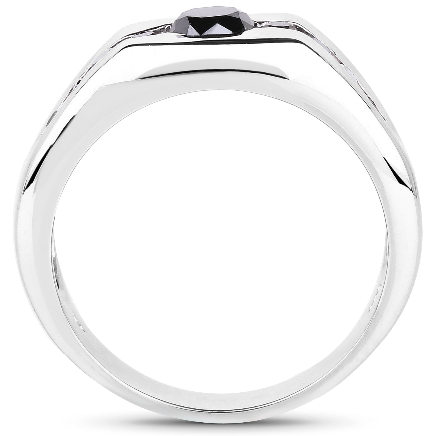 0.74 Carat Genuine Black Diamond .925 Sterling Silver Ring on sale at MyriadMart