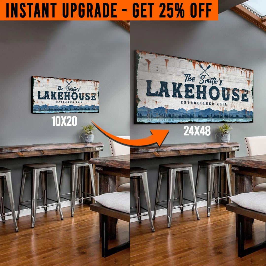 Upgrade Your 'Lake House' Style 1 Canvas Measuring To 24x48 Inches on sale at MyriadMart
