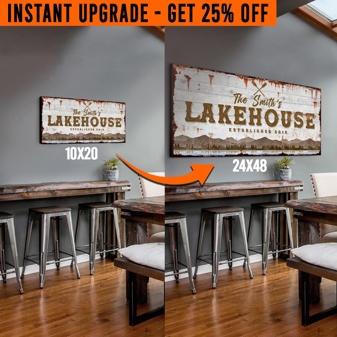 Upgrade Your 'Lake House' Style 2 Canvas To 24x48 Inches on sale at MyriadMart