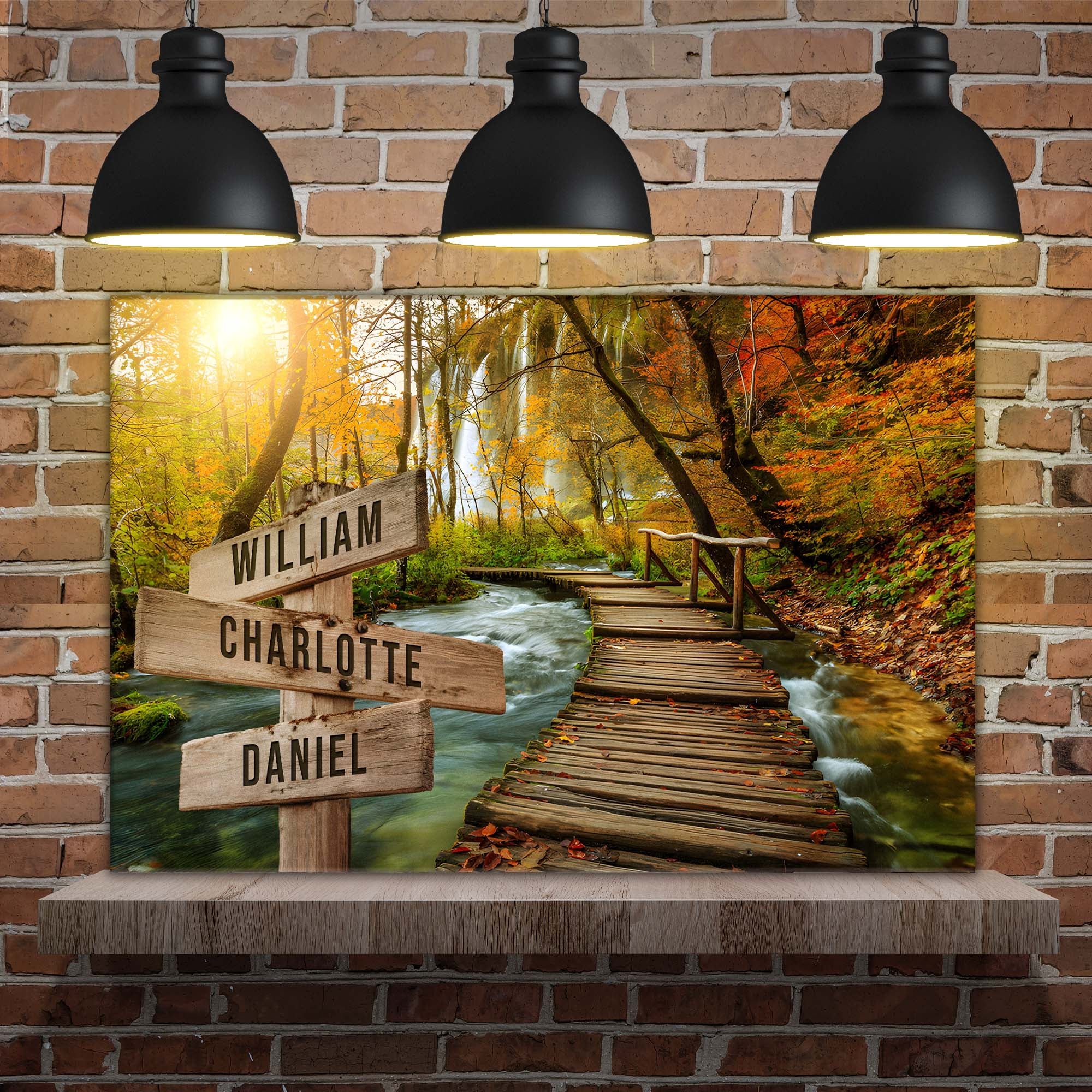 To The Woods Family Names Sign on sale at MyriadMart