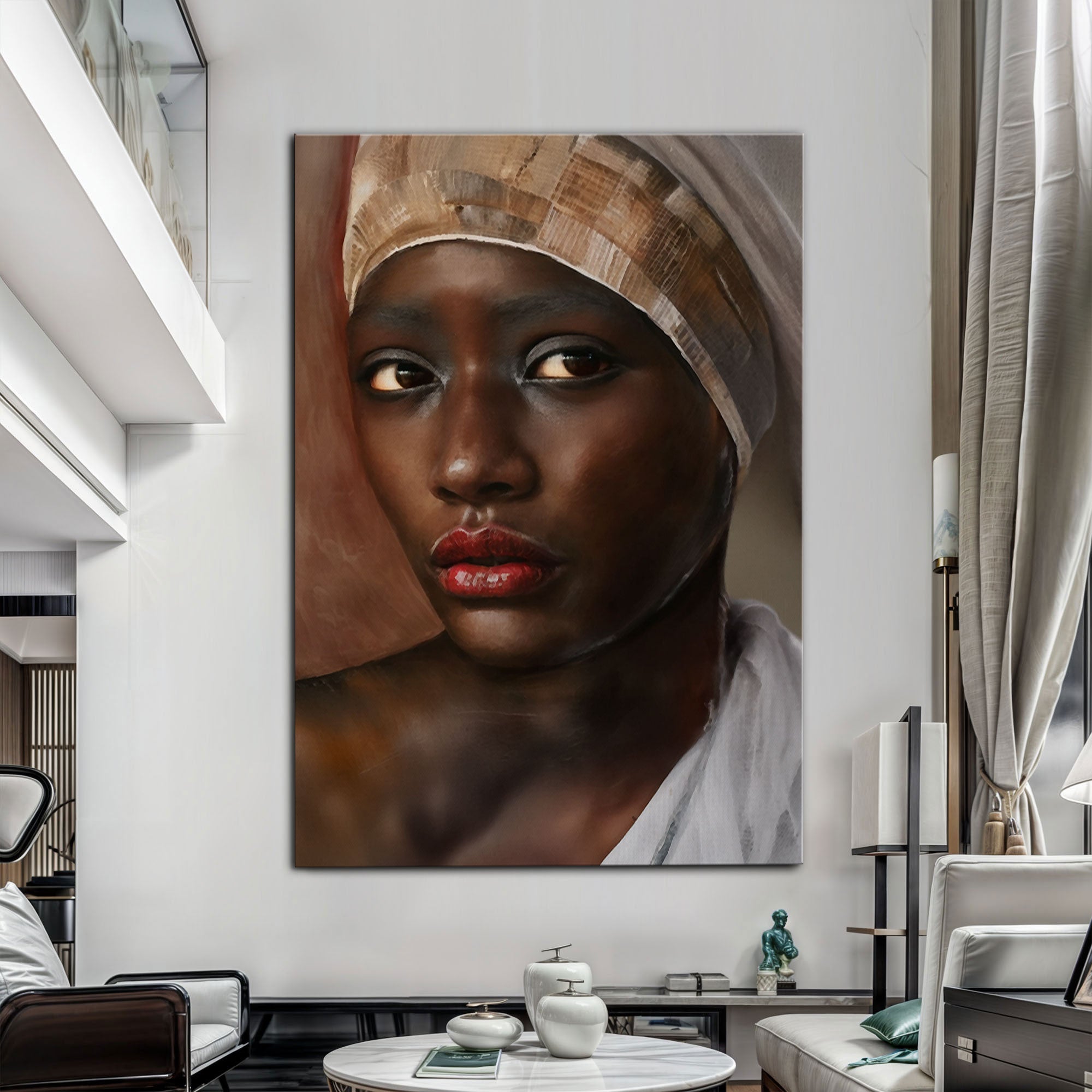 African Woman Painting Wall Art on sale at MyriadMart