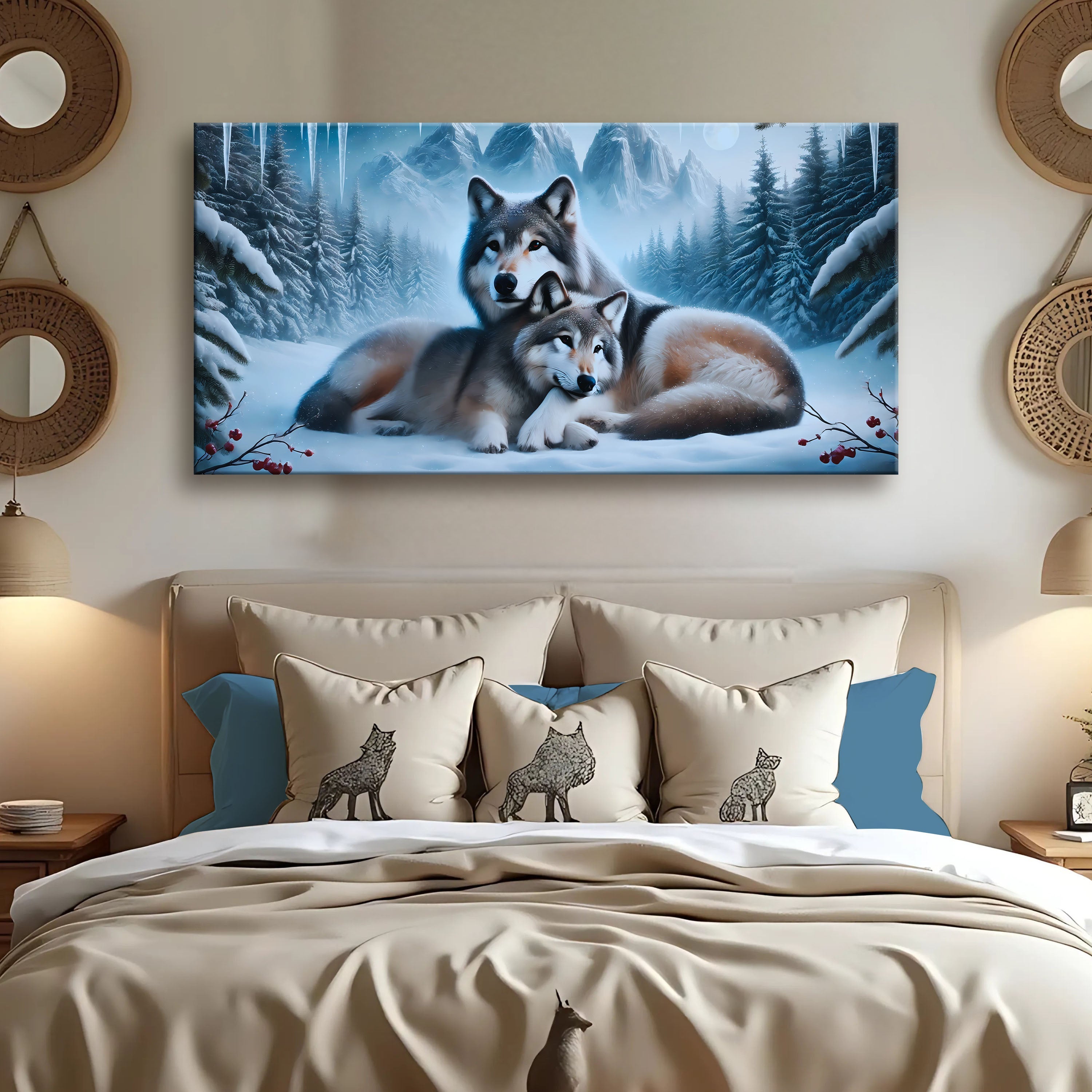 3D Wolves Wall Art III on sale at MyriadMart