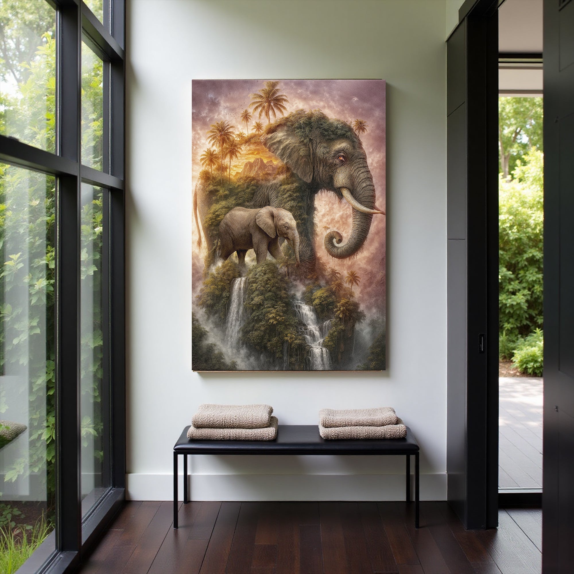 Elephant Jungle Majesty Wall Art on sale at MyriadMart