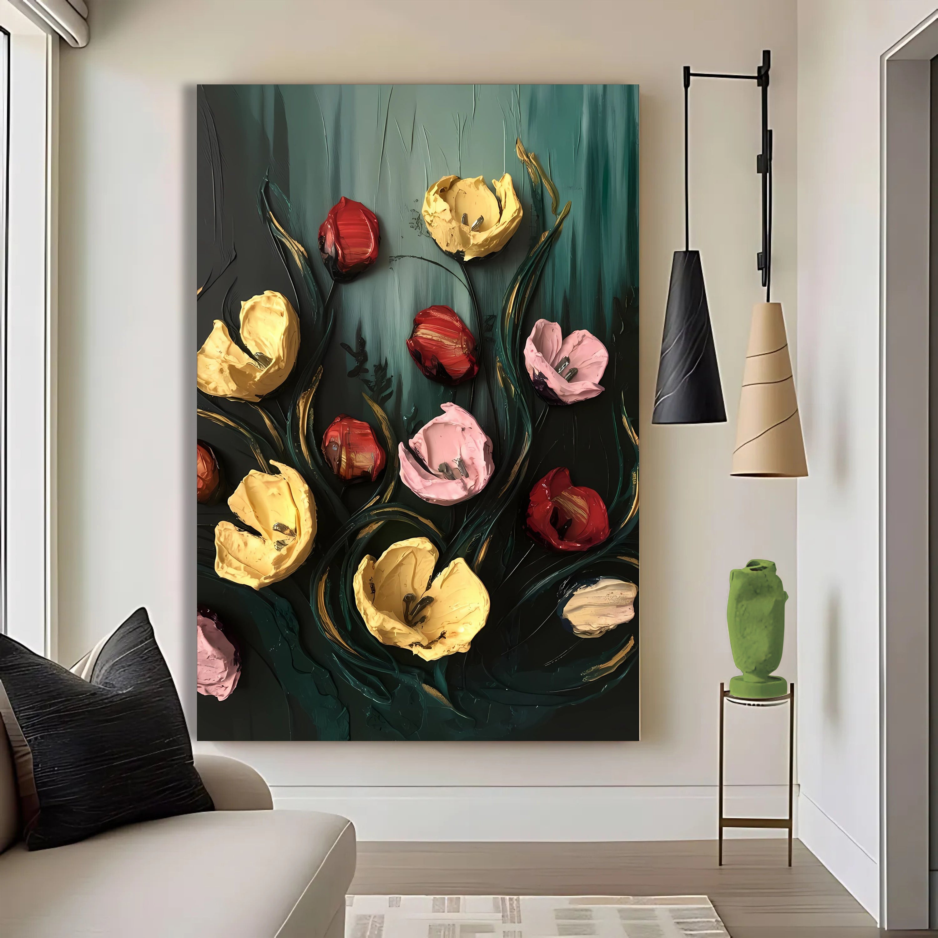 Meadow's Embrace Impasto Wall Art on sale at MyriadMart
