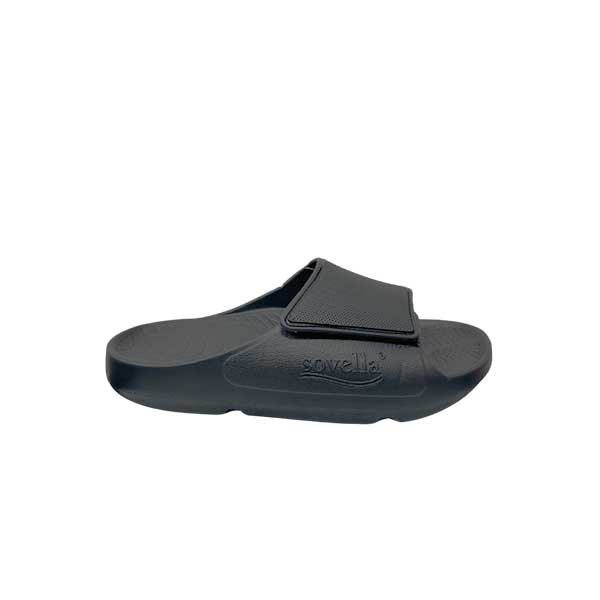 Sovella Active Recovery Sandals Men's PF Velcro Slide Dark Grey on sale at MyriadMart