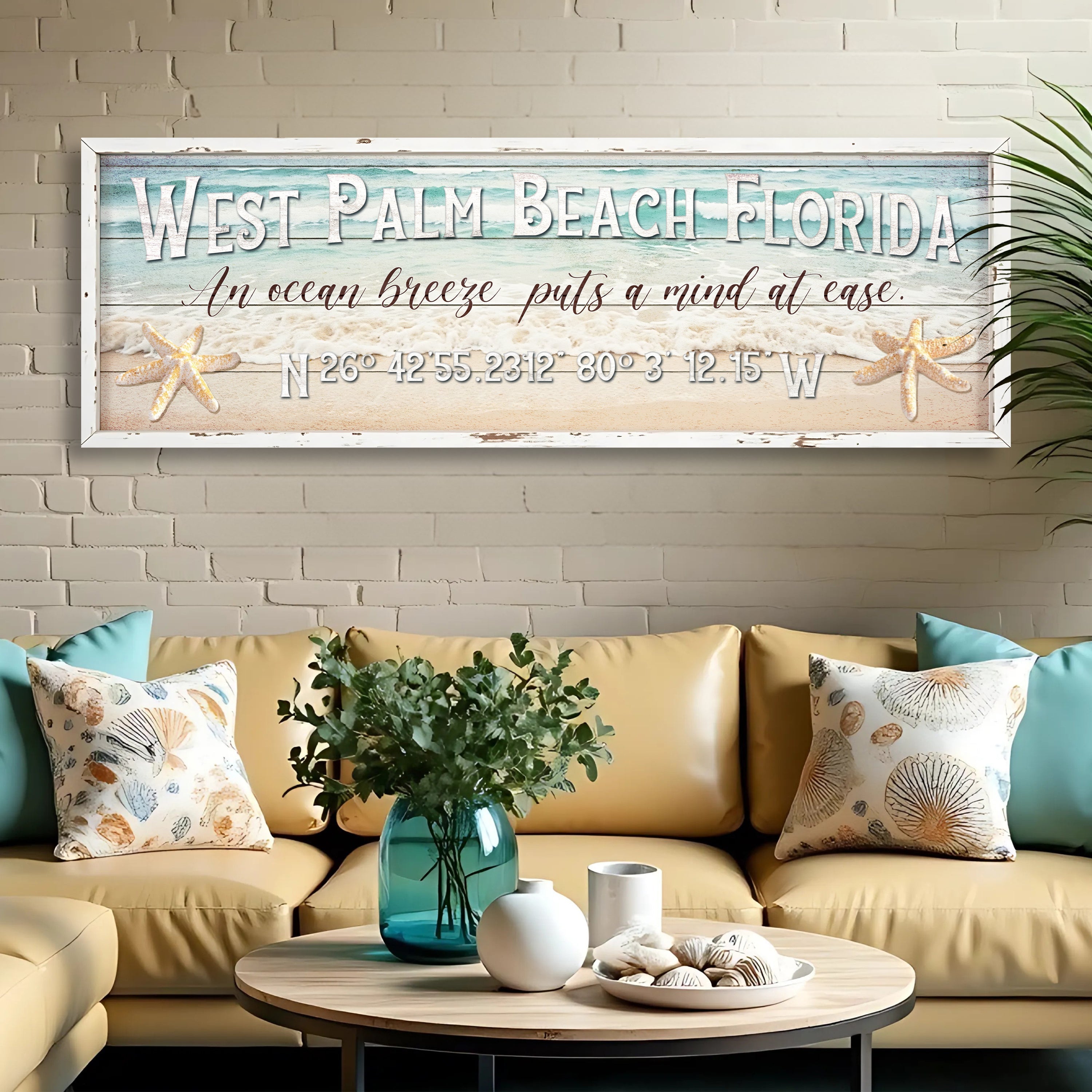 Personalized Beach House Coastal Sign on sale at MyriadMart