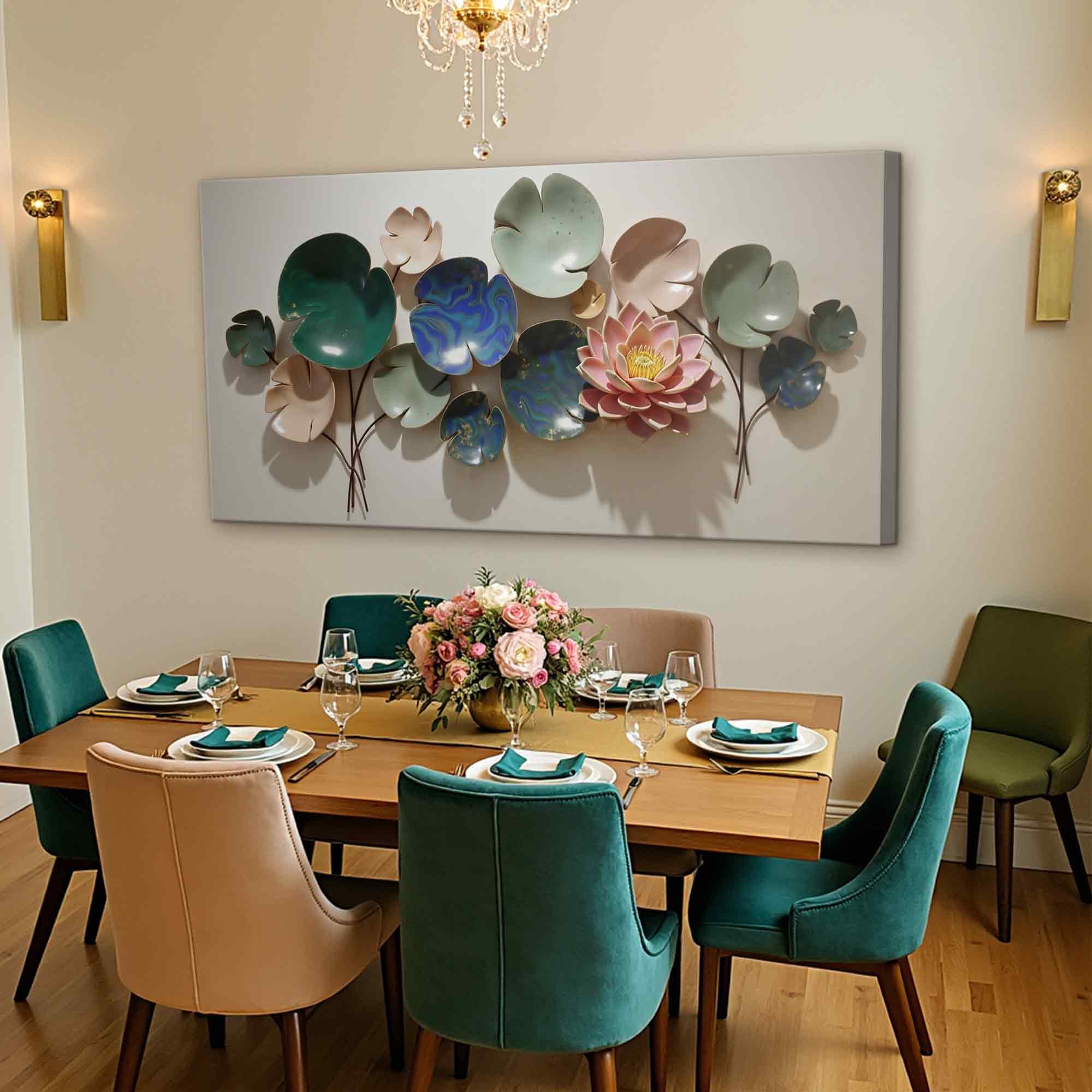 Lotus Leaf Abstract Wall Art VI on sale at MyriadMart