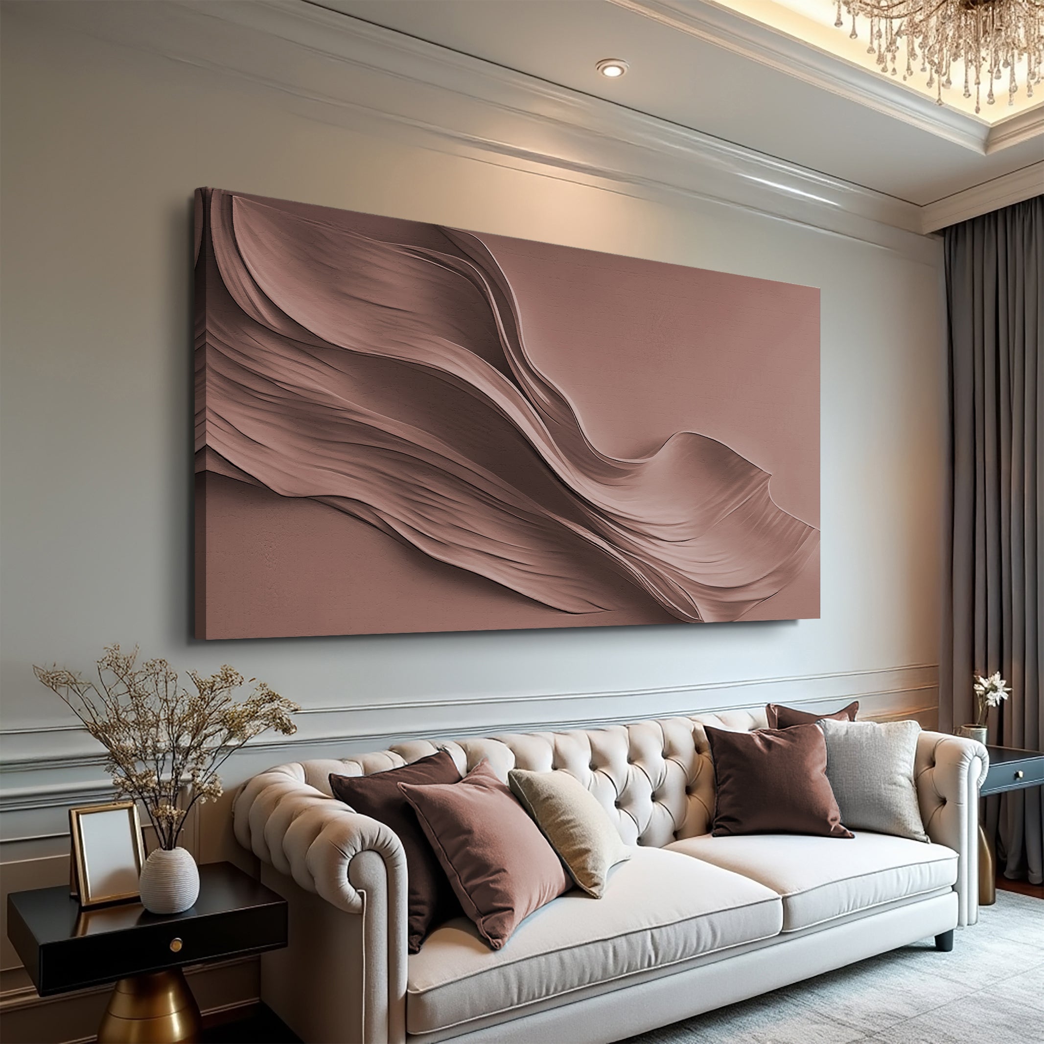 Warm Terracotta Minimalist Wall Art on sale at MyriadMart